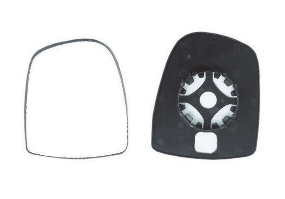 PIASTRA RETROVISORE SINISTRO CURVO