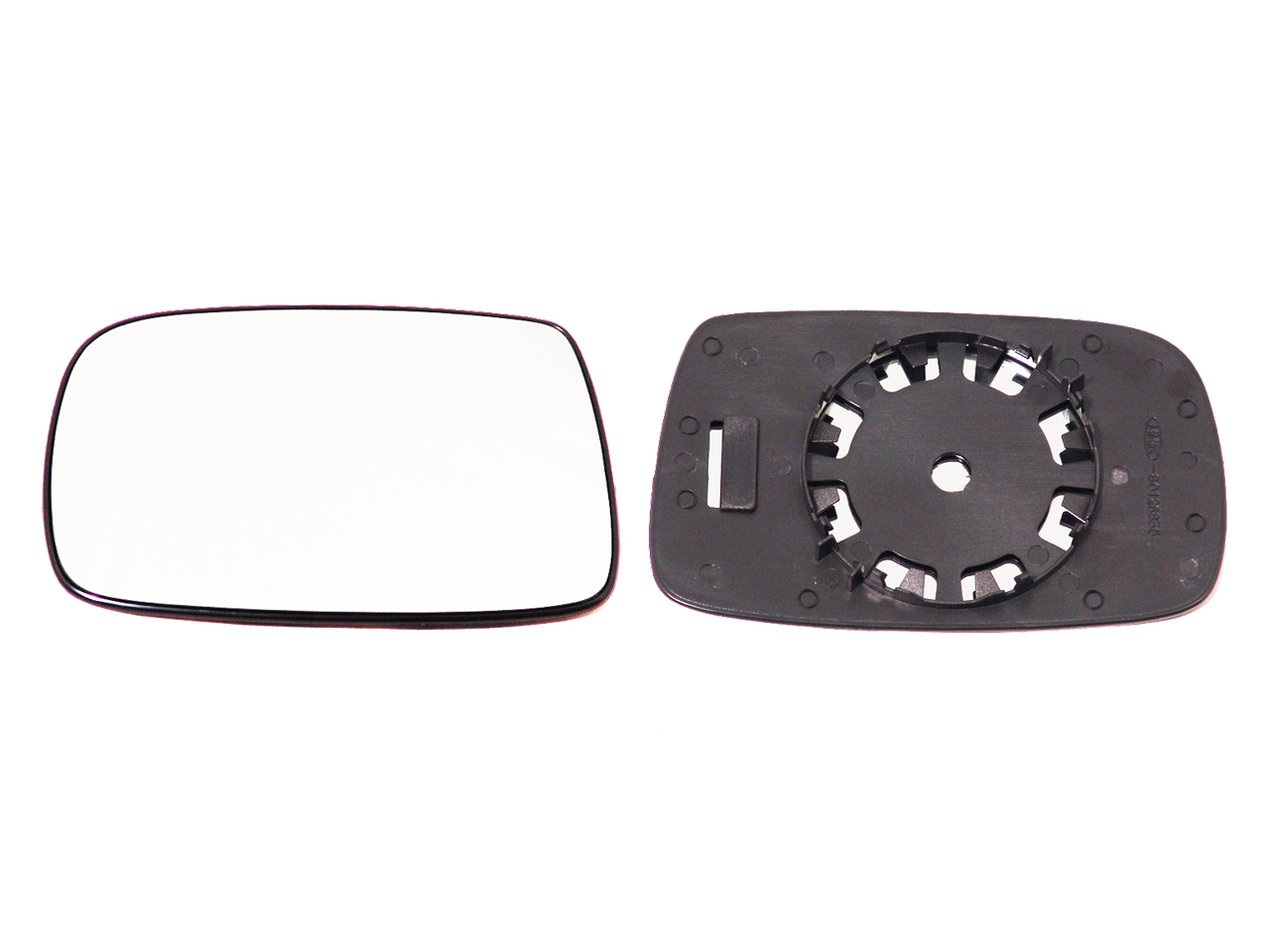 PIASTRA RETROVISORE SINISTRO CURVO