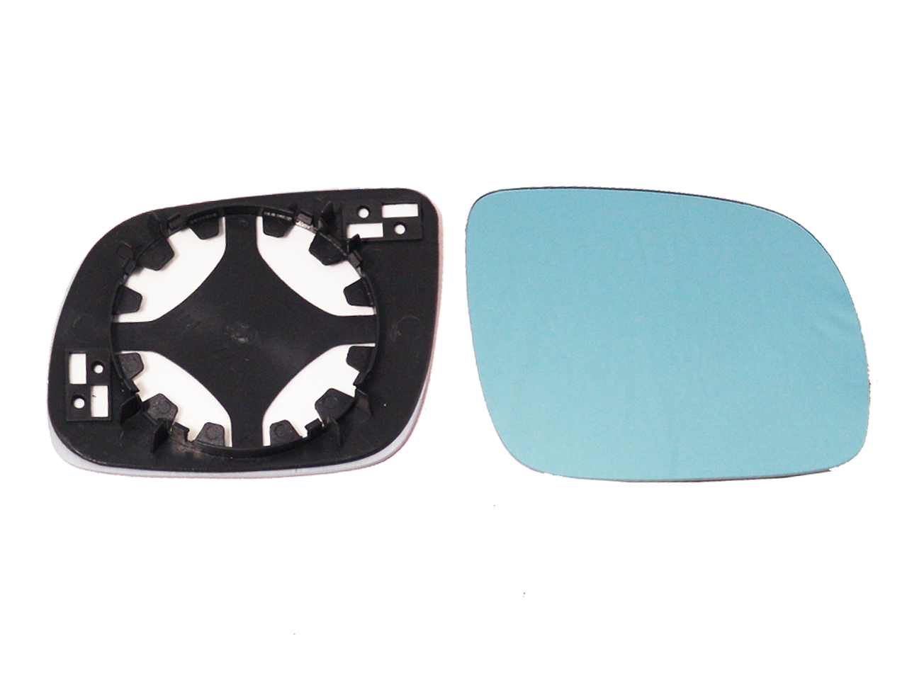 PIASTRA RETROVISORE DESTRO CURVO-AZZ.-MOD.PICC.