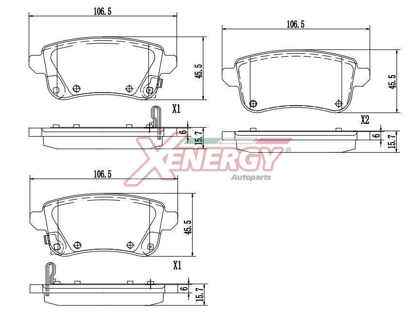 PASTIGLIA FRENO RENAULT CAPTUR II, ZOE