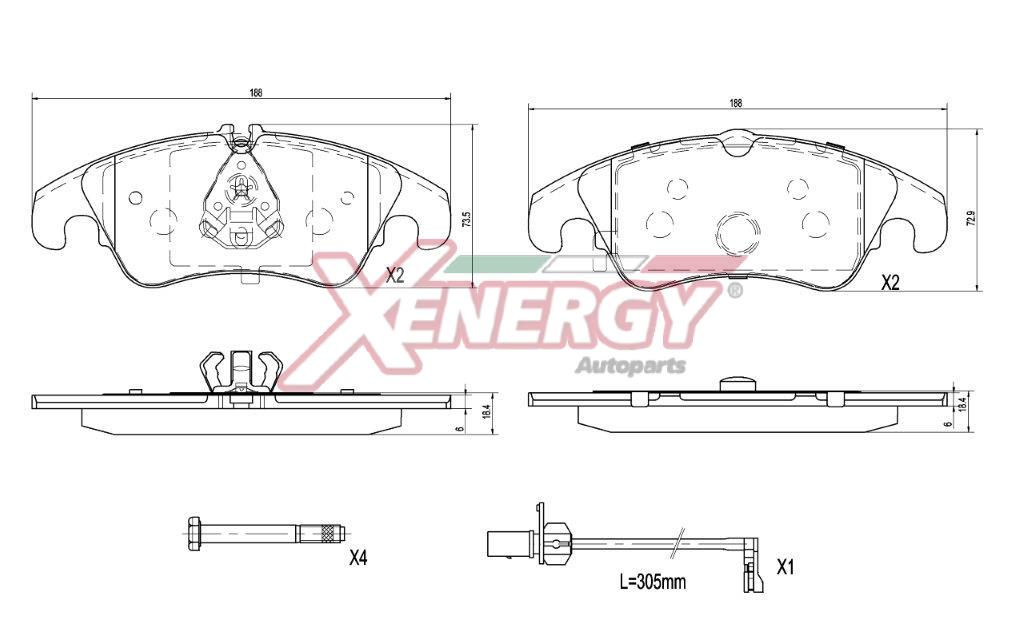 Pastiglie freno AP XENERGY X41437