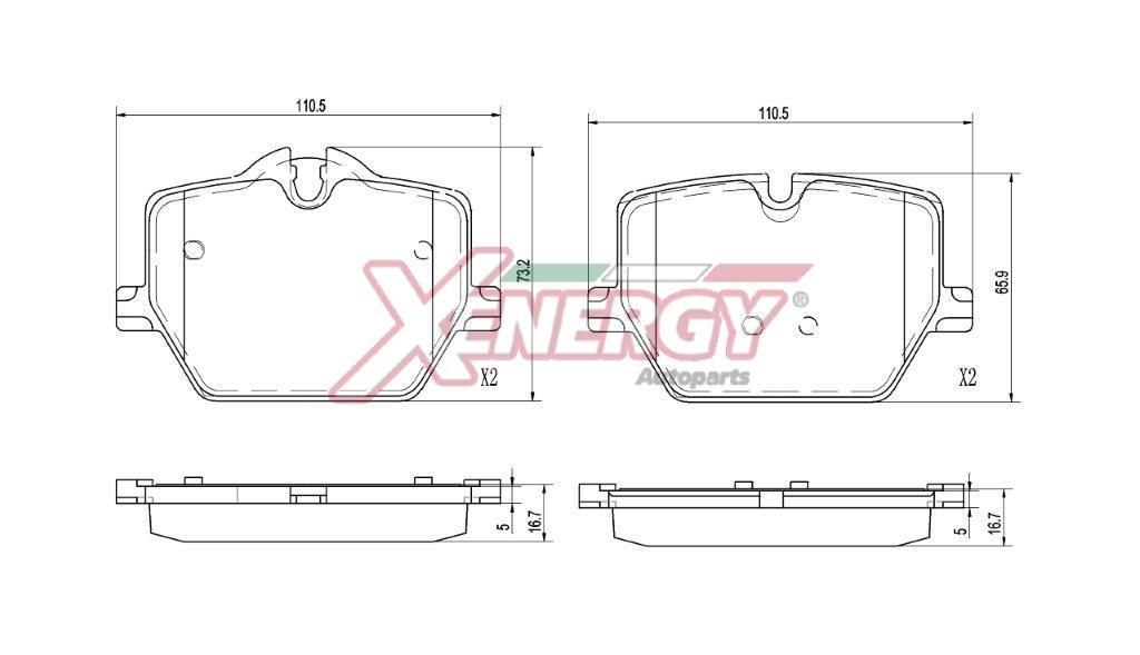Pastiglie freno AP XENERGY X41445