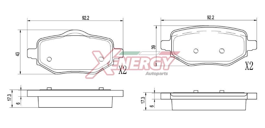 Pastiglie freno AP XENERGY X41477