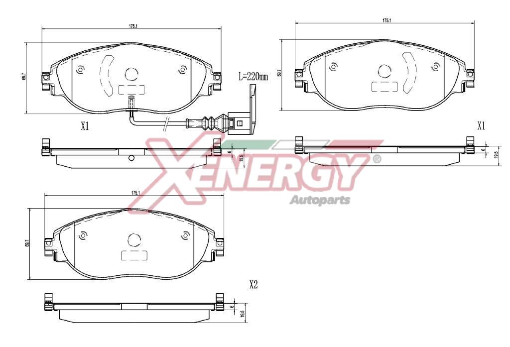 Pastiglie freno AP XENERGY X41479