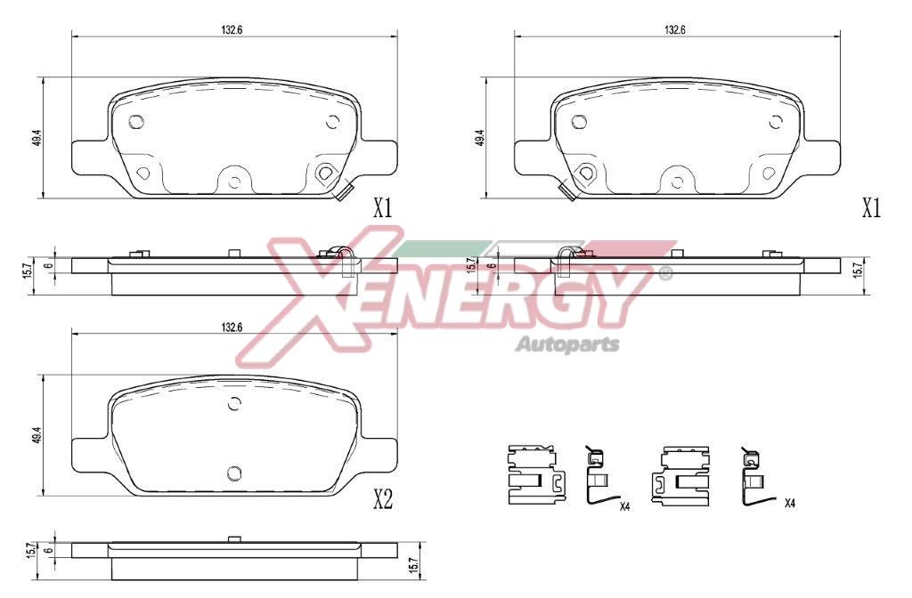 Pastiglie freno AP XENERGY X41482