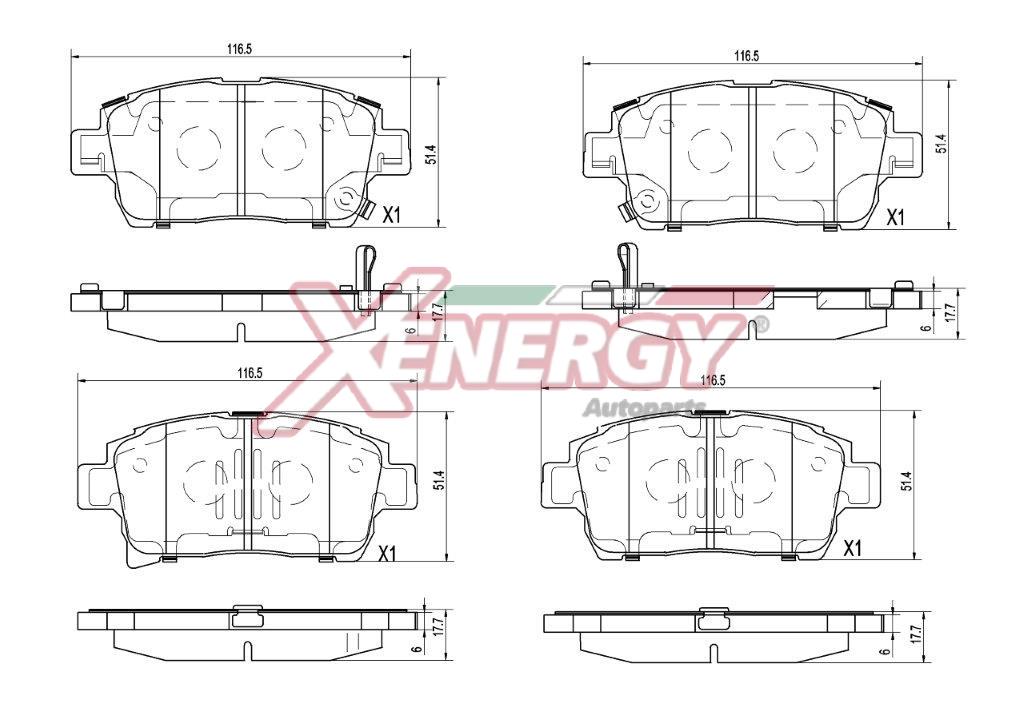 Pastiglie freno AP XENERGY X41488