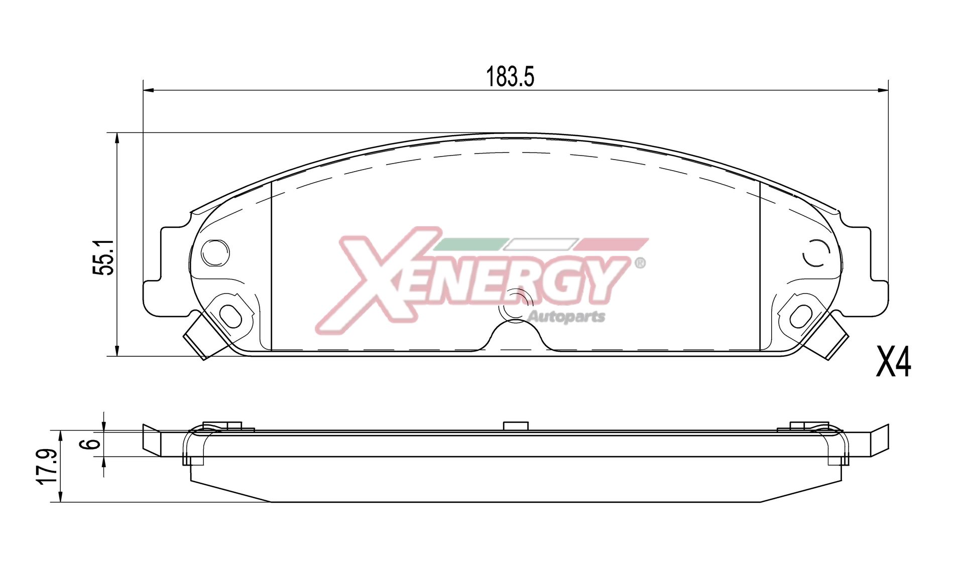 Pastiglie freno AP XENERGY X41502