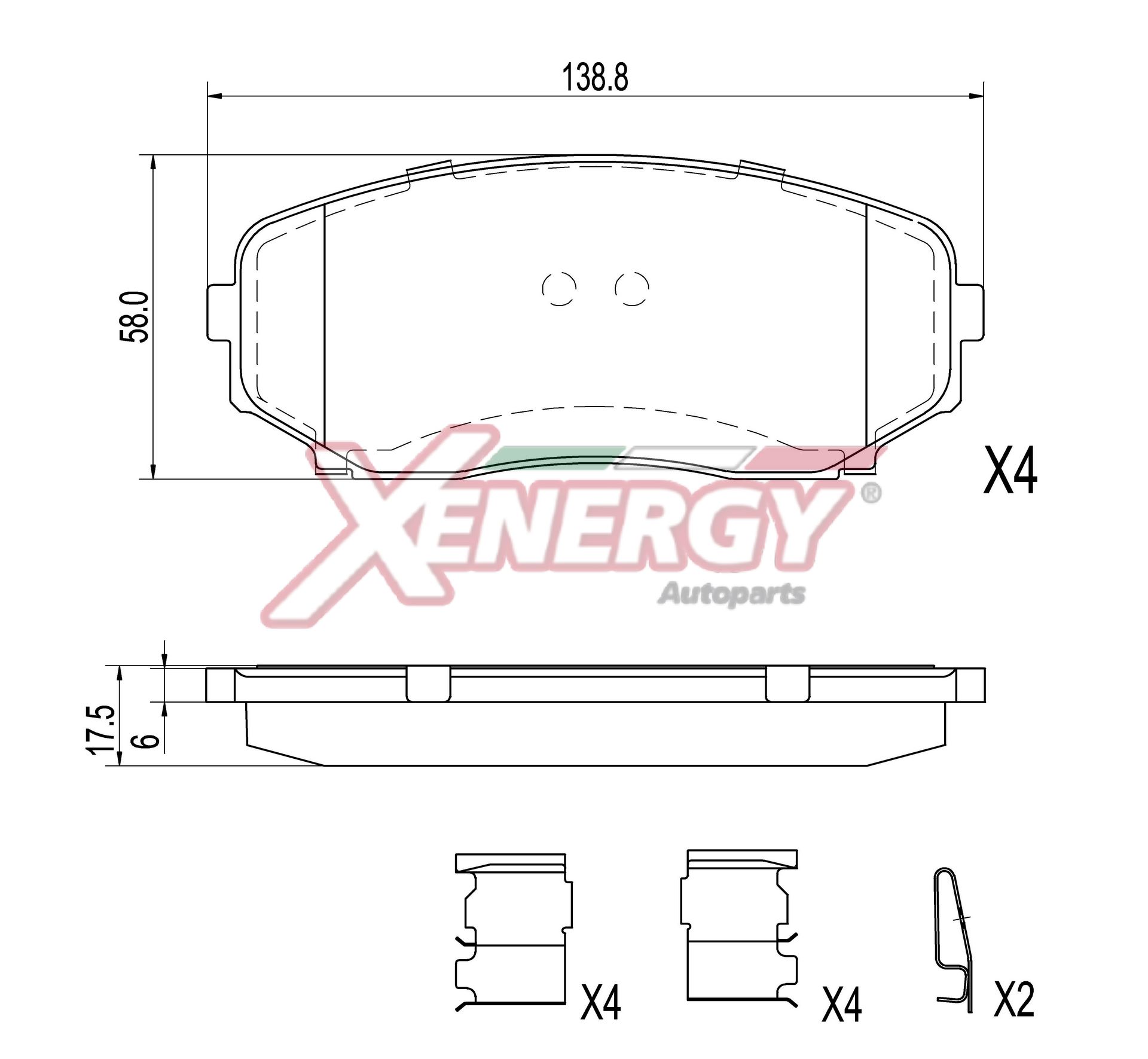 Pastiglie freno AP XENERGY X41506