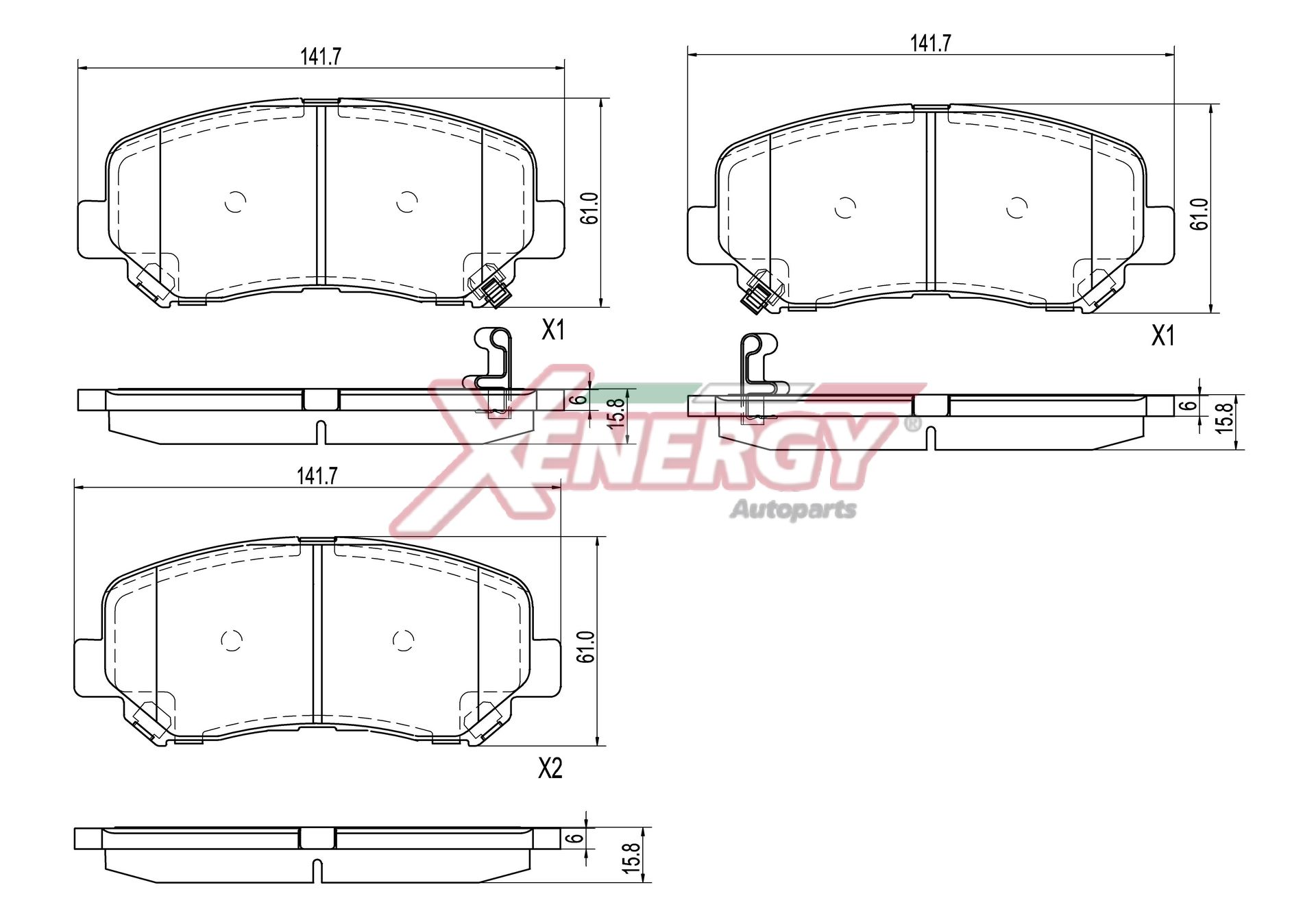 Pastiglie freno AP XENERGY X41509