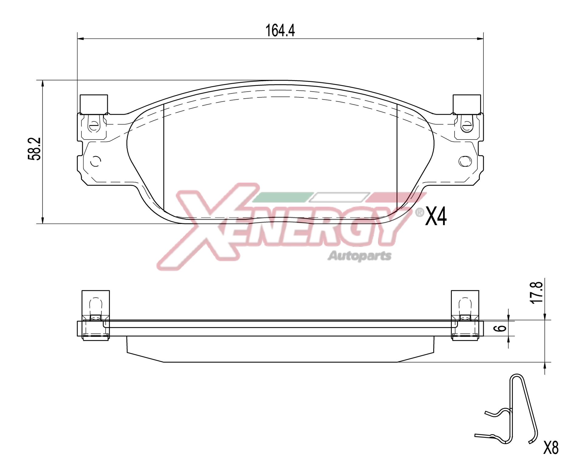 Pastiglie freno AP XENERGY X41510