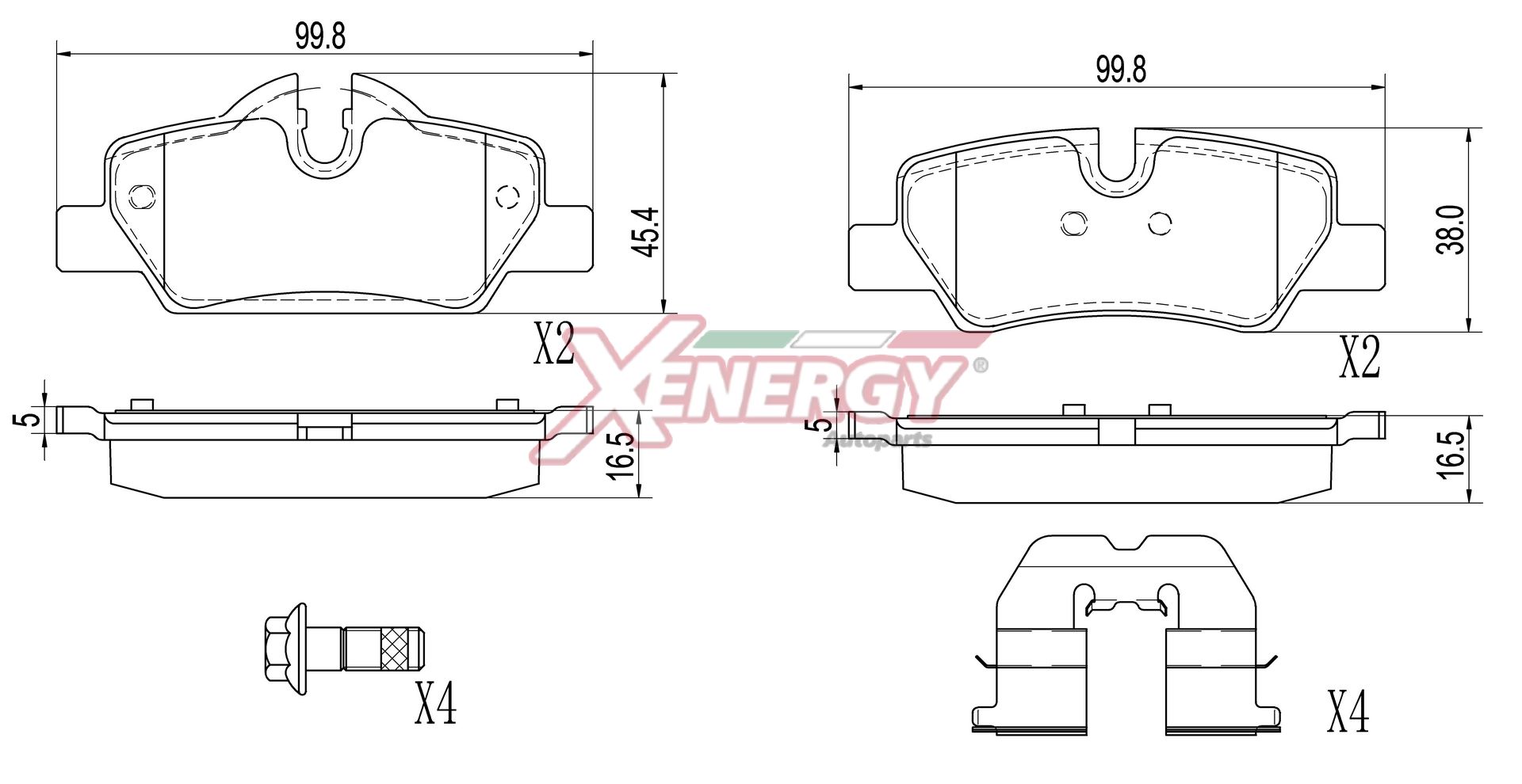 Pastiglie freno AP XENERGY X41513
