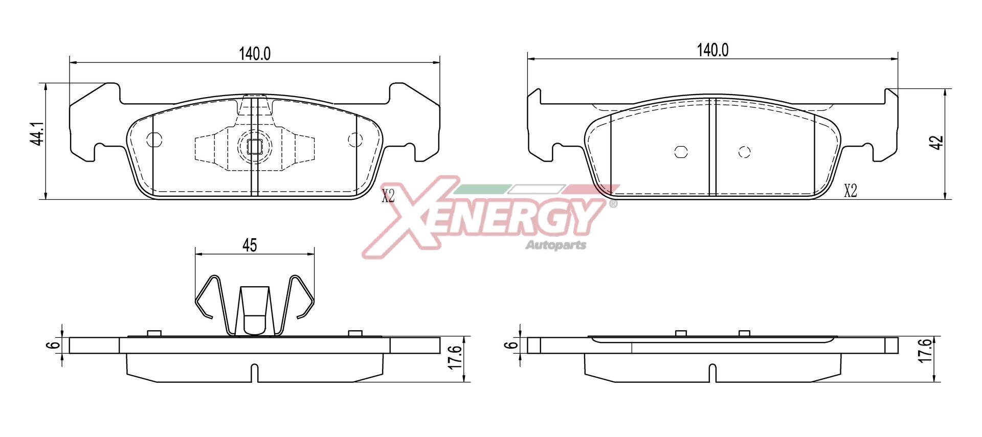Pastiglie freno AP XENERGY X41514
