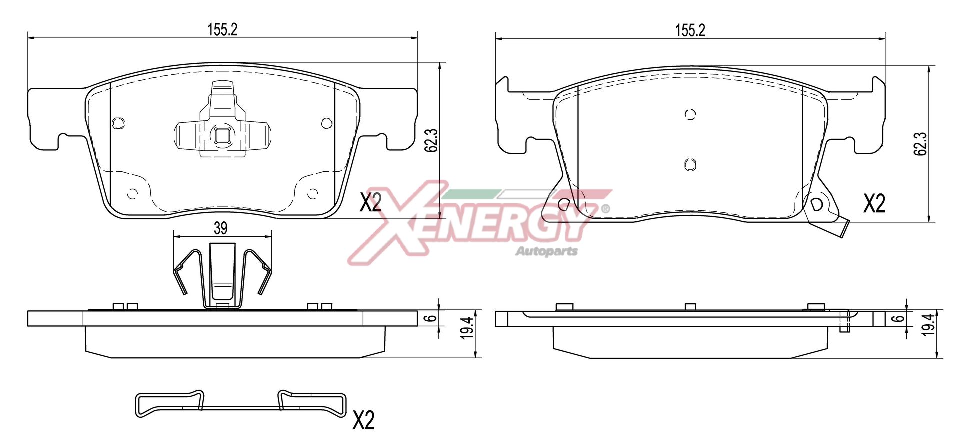 Pastiglie freno AP XENERGY X41519