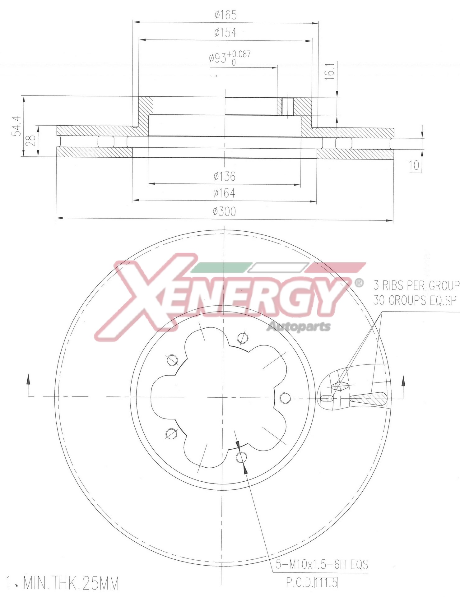 Disco freno AP XENERGY X602947
