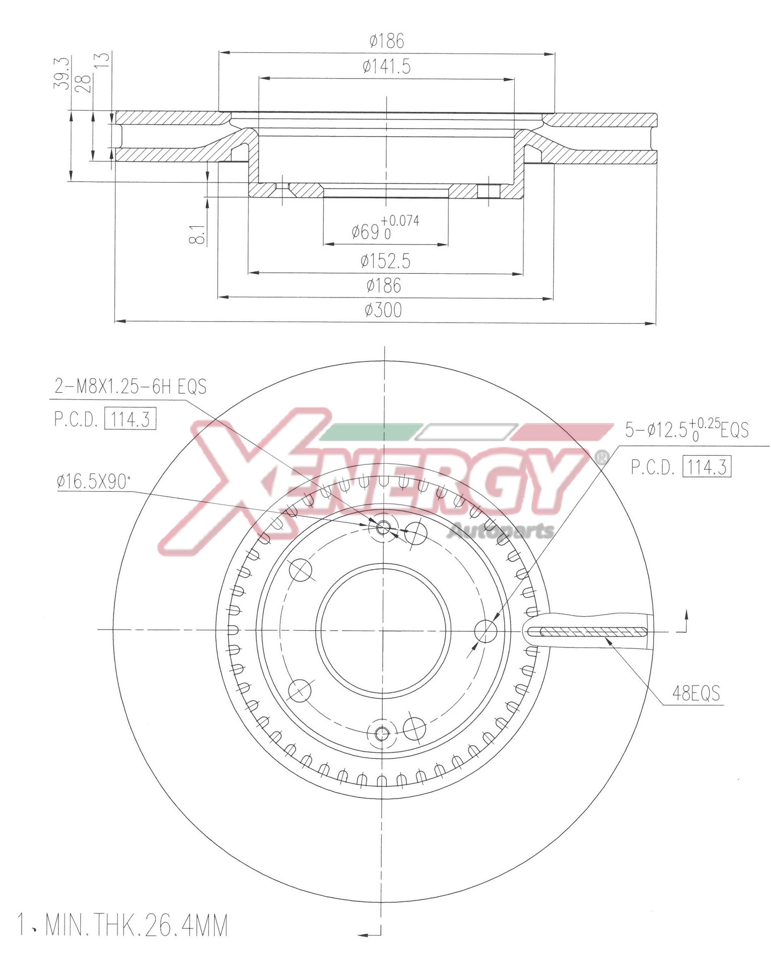 Disco freno AP XENERGY X602953