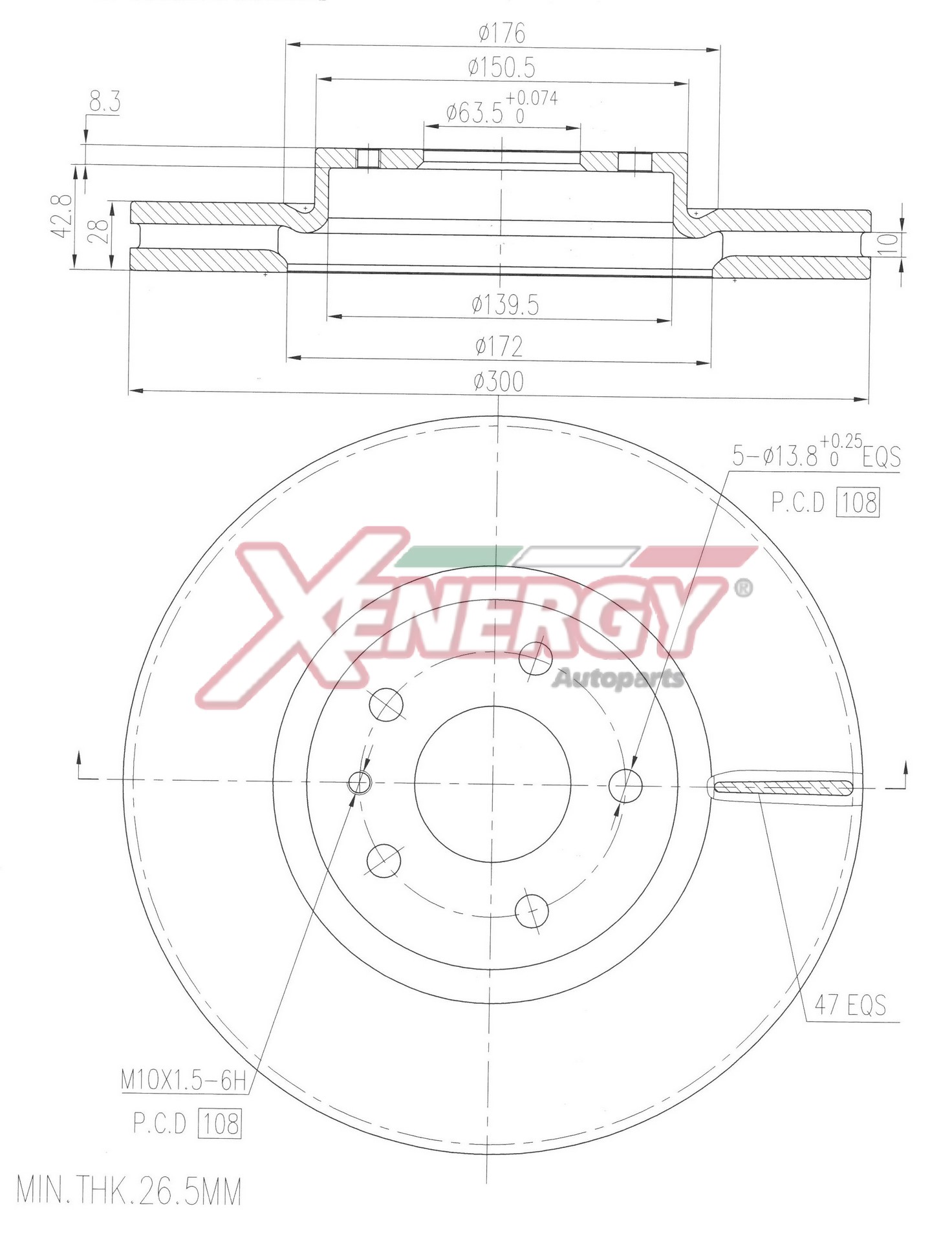 Disco freno AP XENERGY X602960