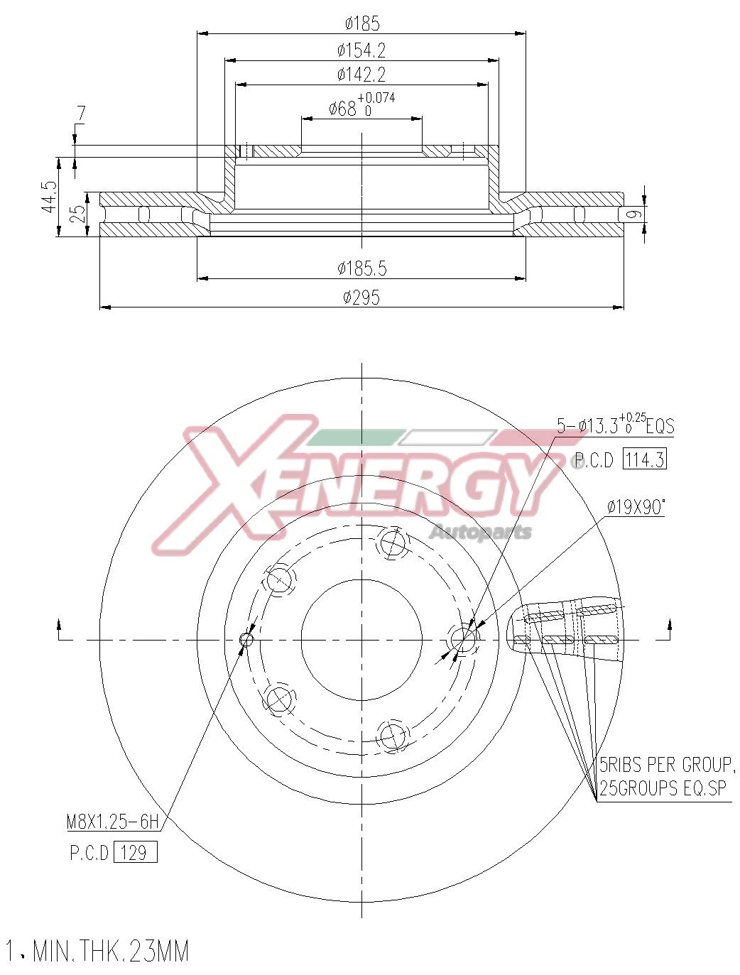Disco freno AP XENERGY X602962