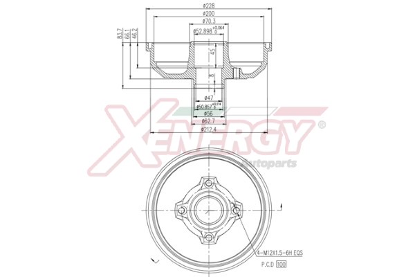 XENERGY TAMBURO FRENO