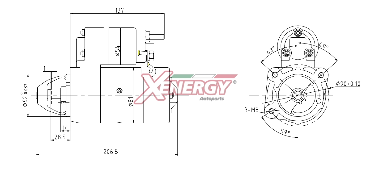 XENERGY MOTORINO AVVIAMENTO