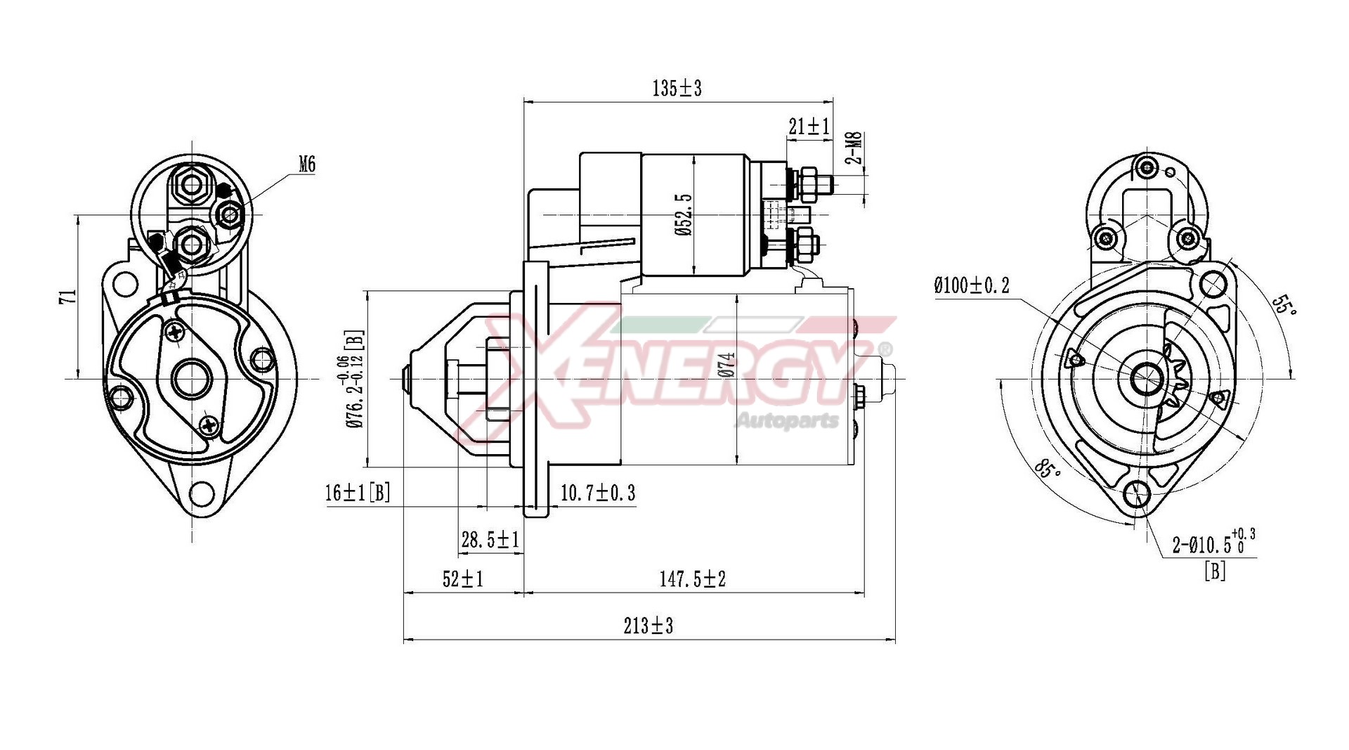 Motorino d'avviamento AP XENERGY XST26910AD