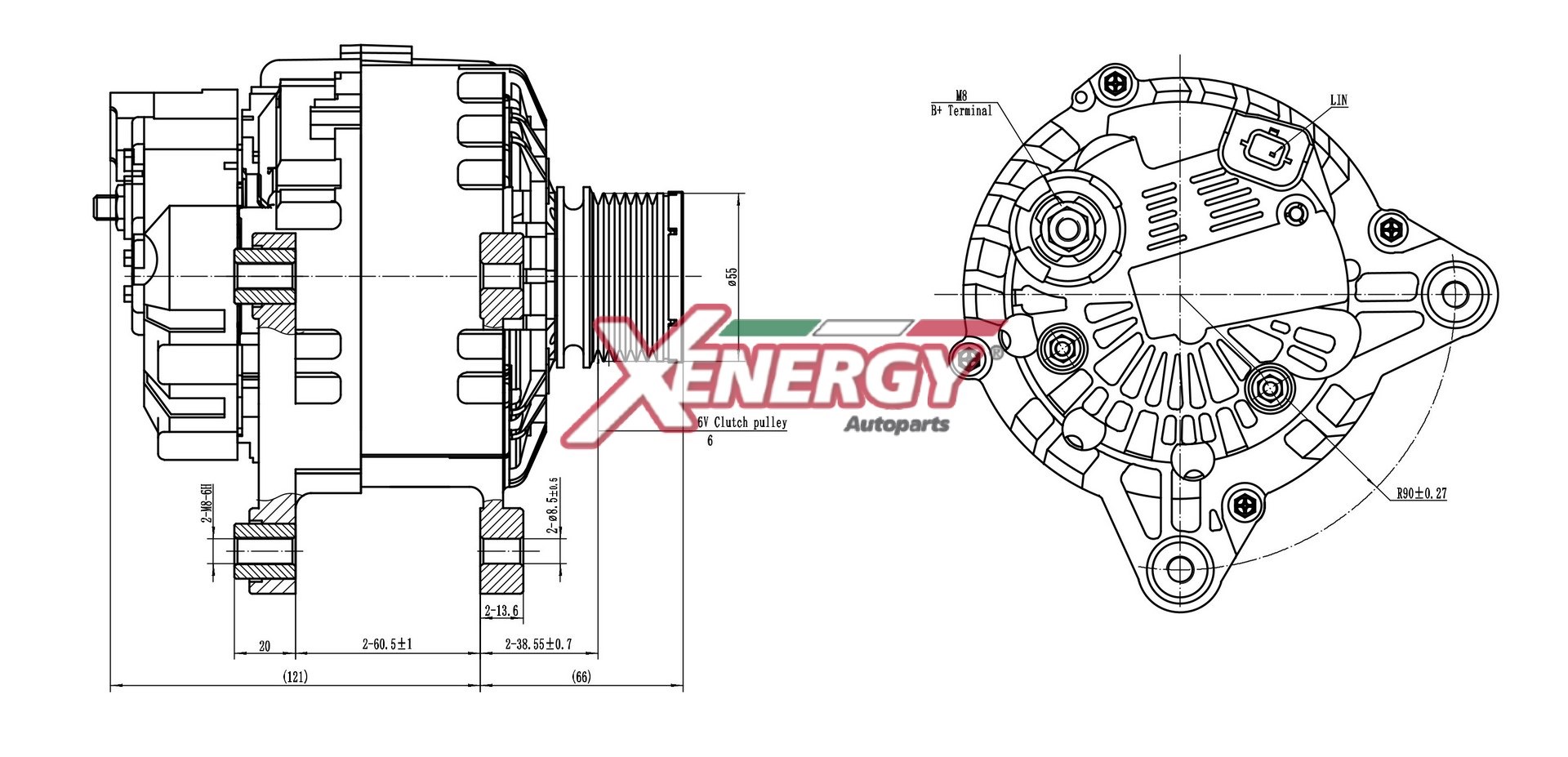 Alternatore AP XENERGY XAL01315AD