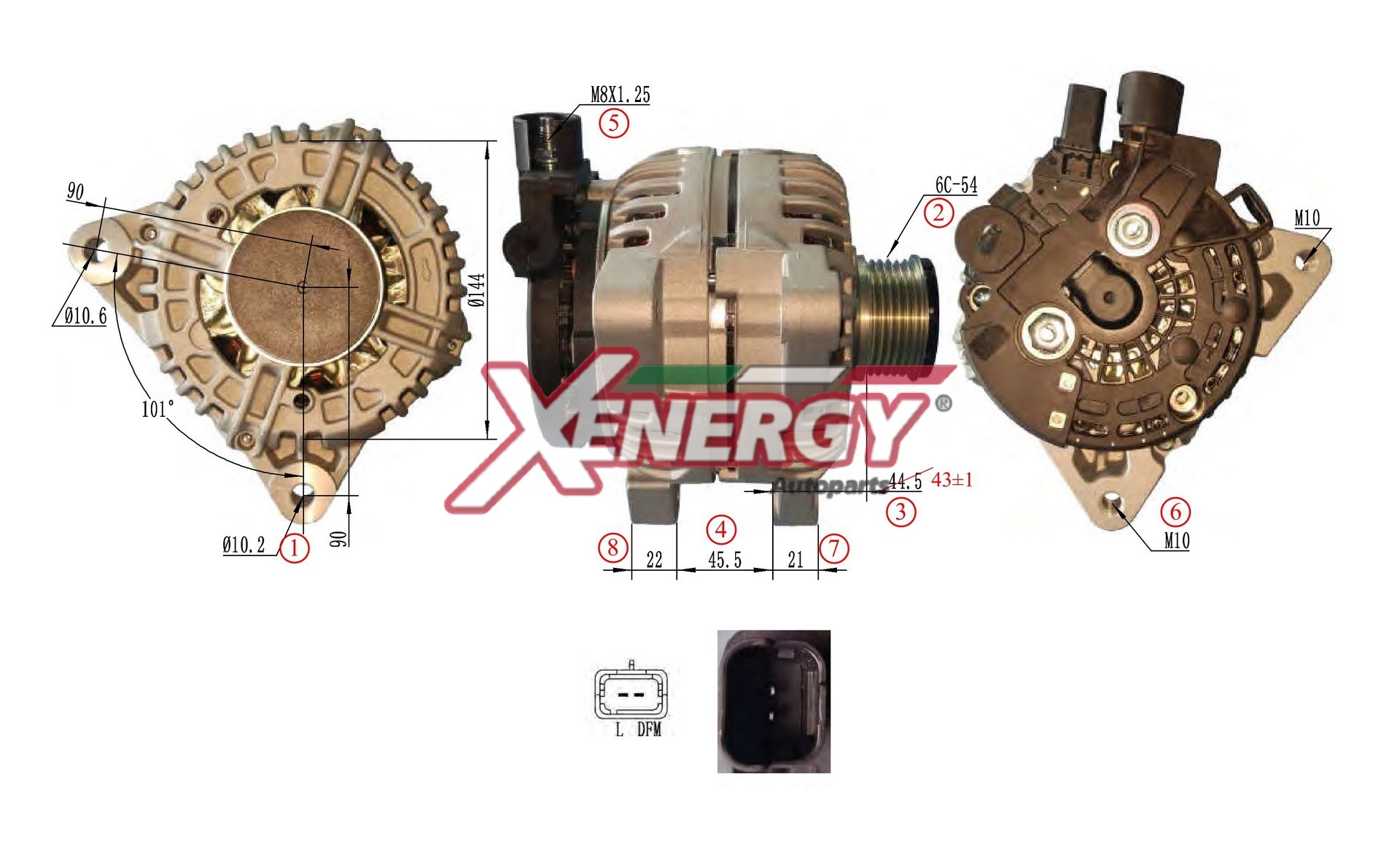 Alternatore AP XENERGY XAL10010AD