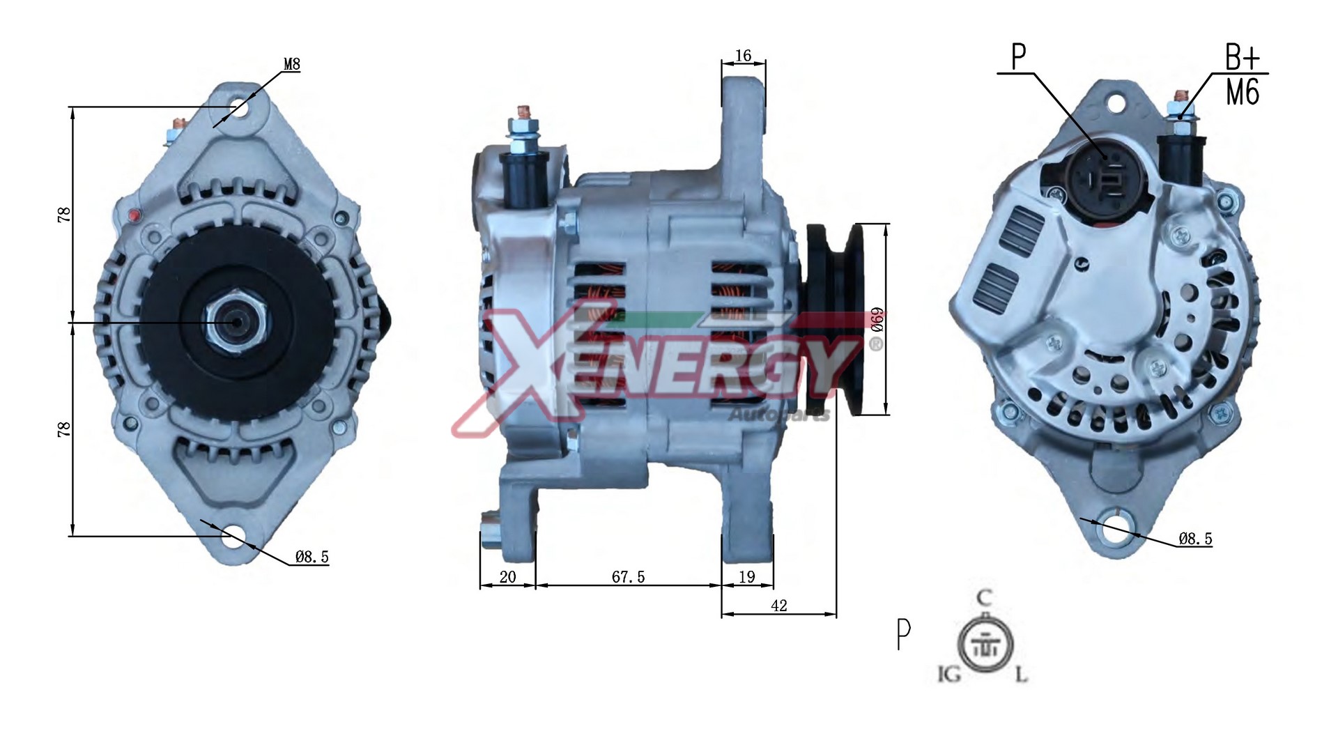 Alternatore AP XENERGY XAL10047AD