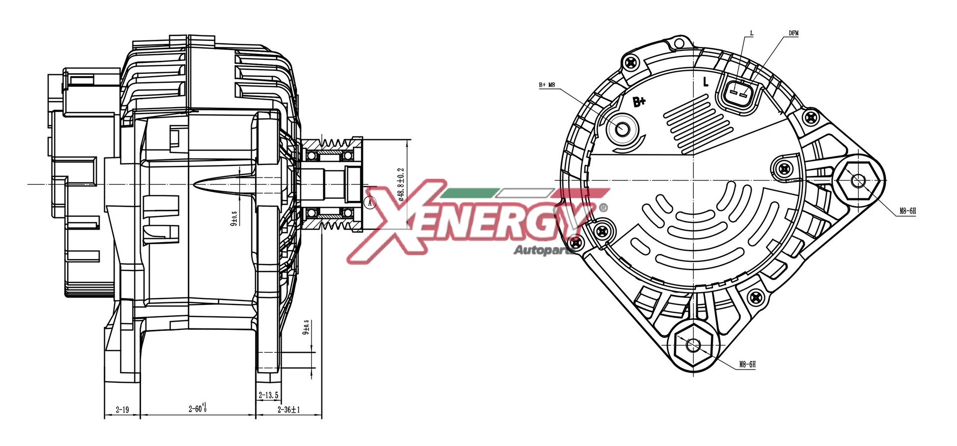 Alternatore AP XENERGY XAL10315AD