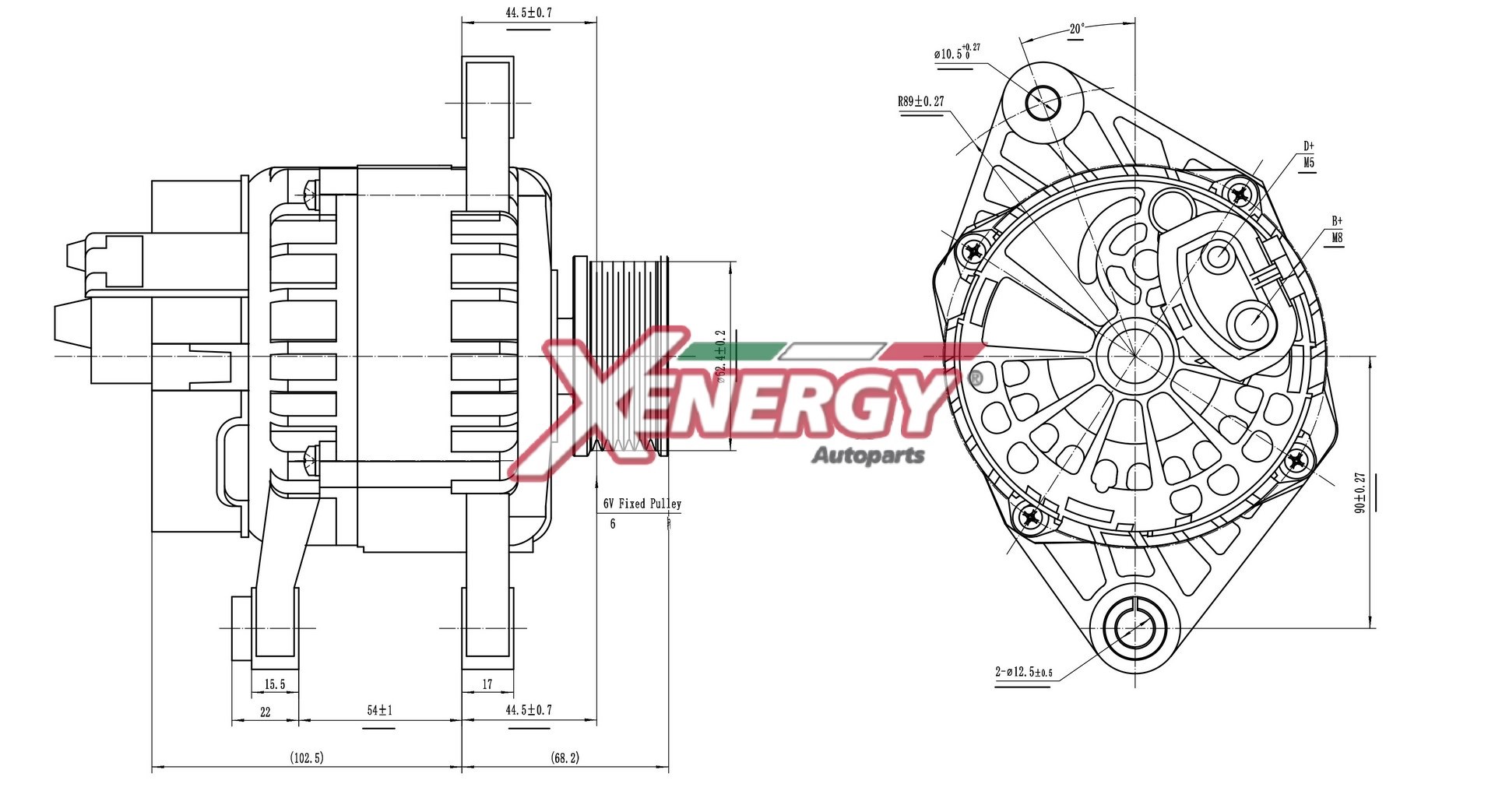 Alternatore AP XENERGY XAL10410AD