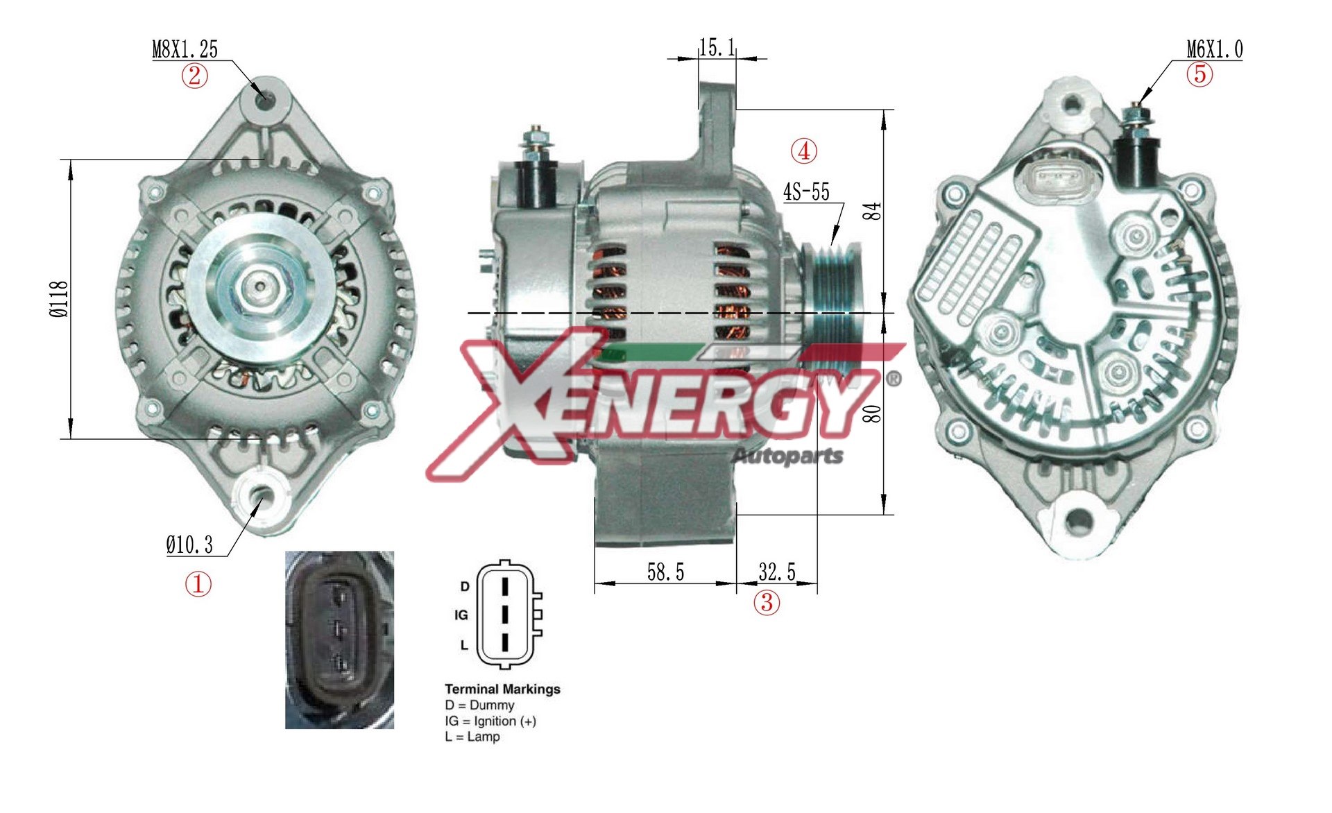 Alternatore AP XENERGY XAL10547AD