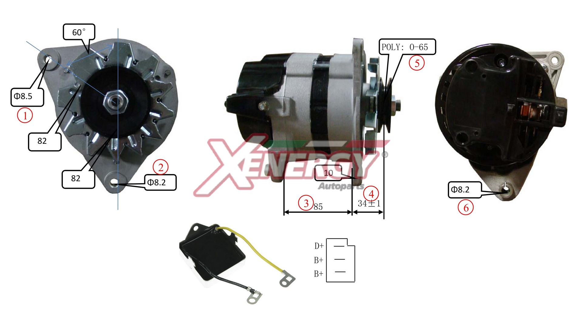 Alternatore AP XENERGY XAL10625AD