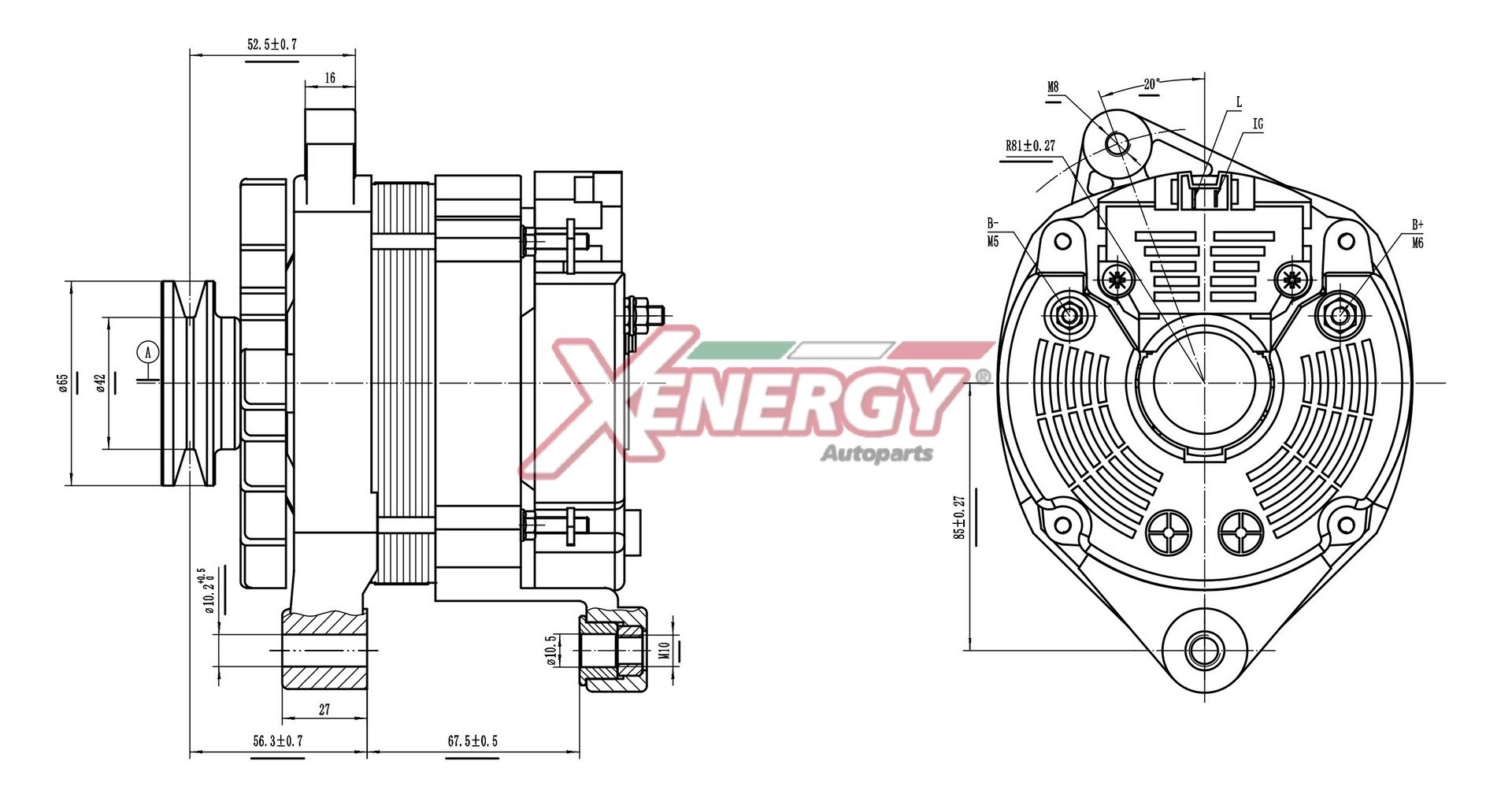 Alternatore AP XENERGY XAL11215AD