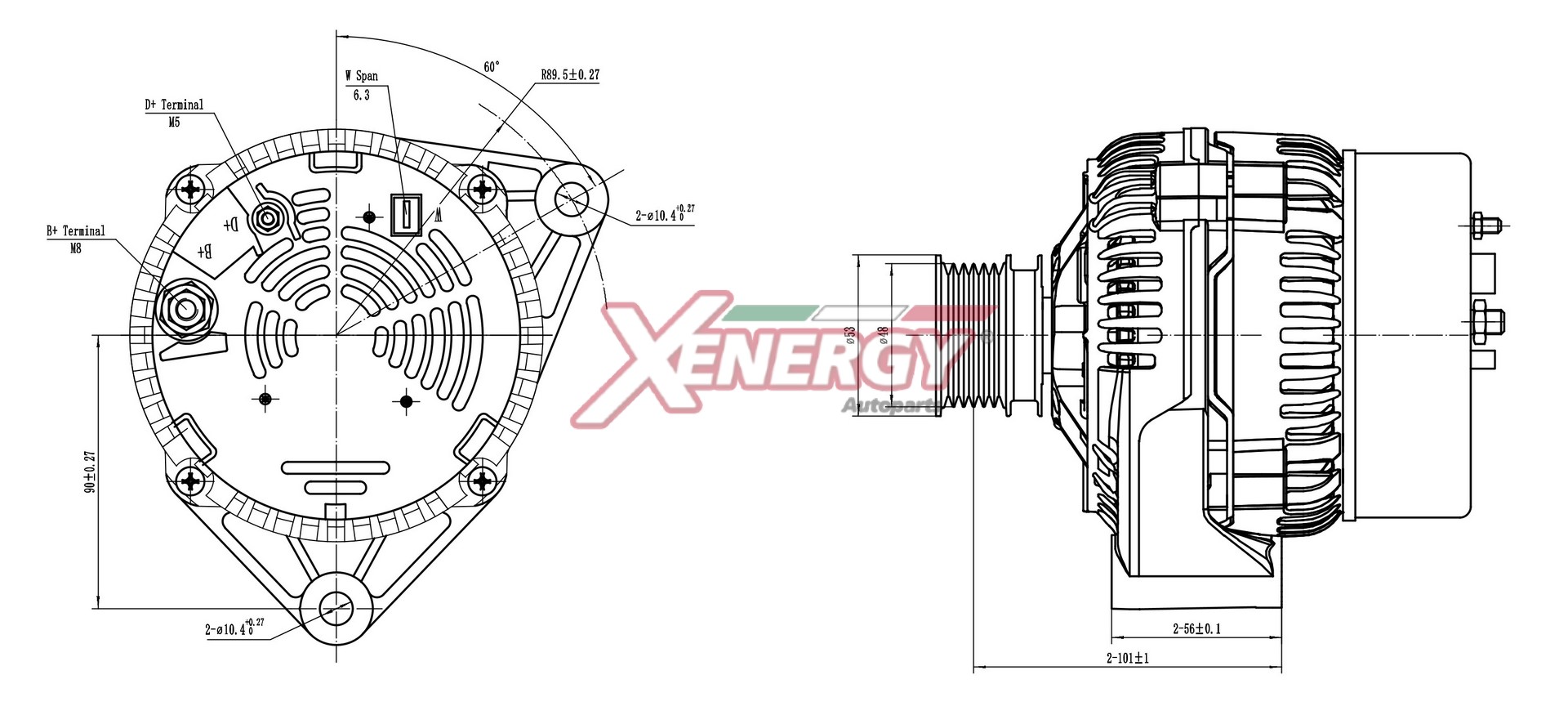 Alternatore AP XENERGY XAL11310AD