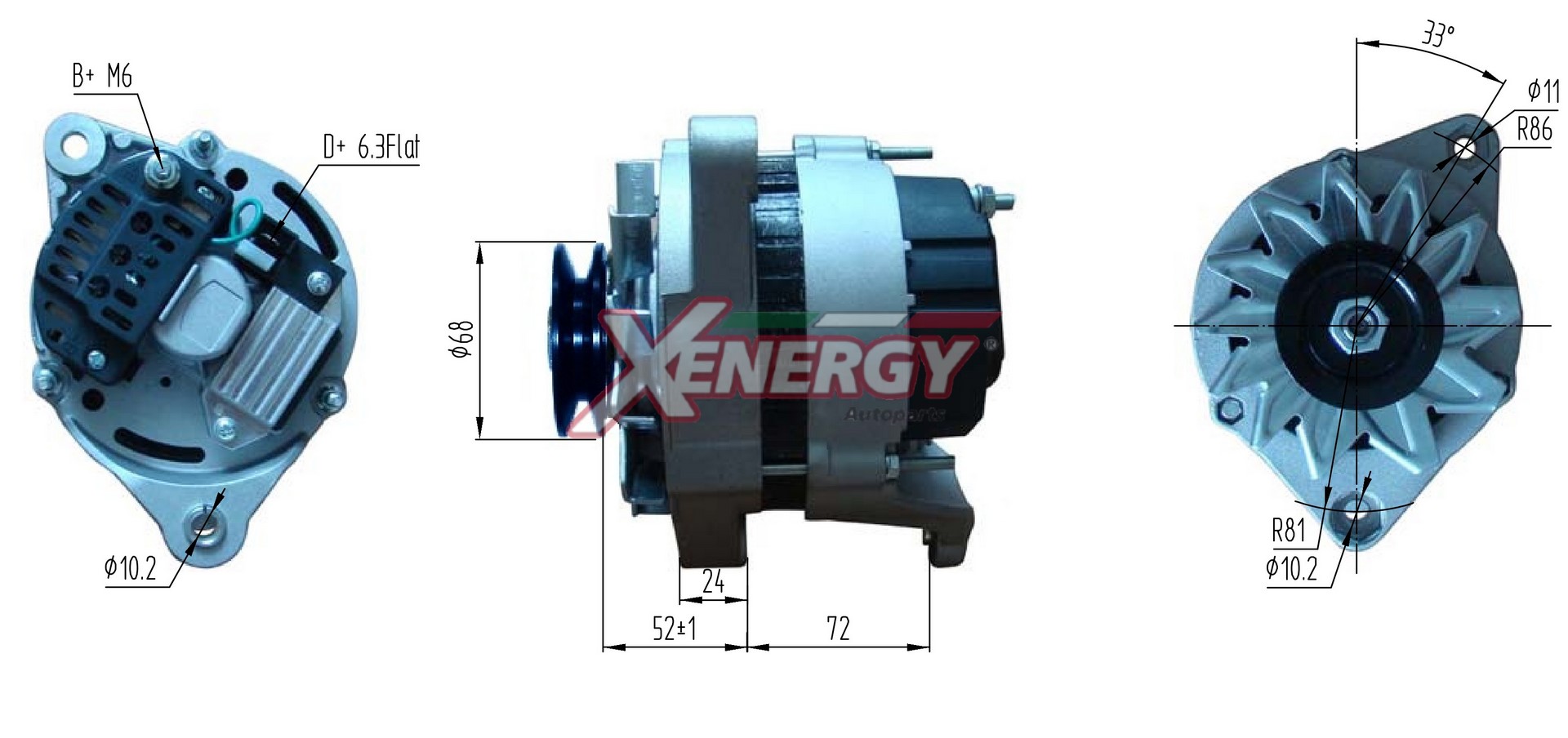 Alternatore AP XENERGY XAL13030AD