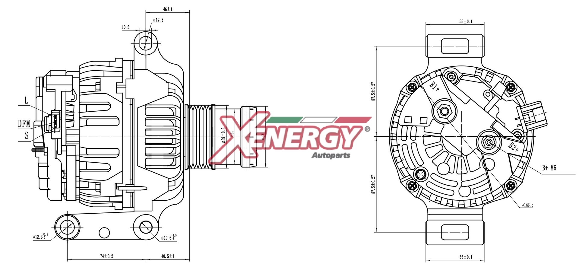 Alternatore AP XENERGY XAL13410AD