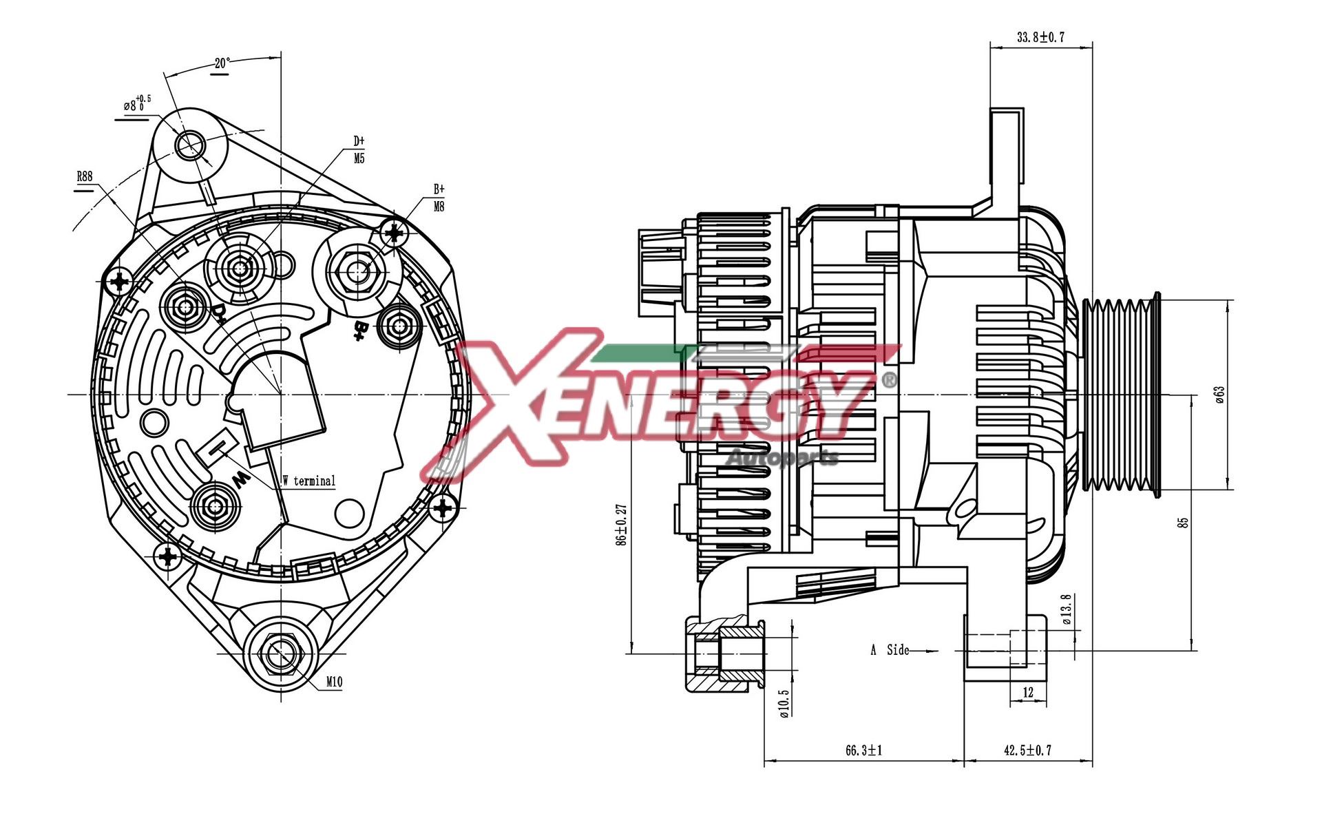 Alternatore AP XENERGY XAL15215AD