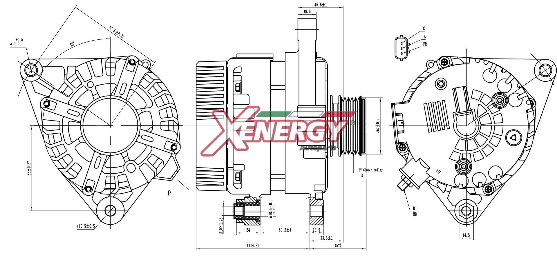 Alternatore AP XENERGY XAL15832AD