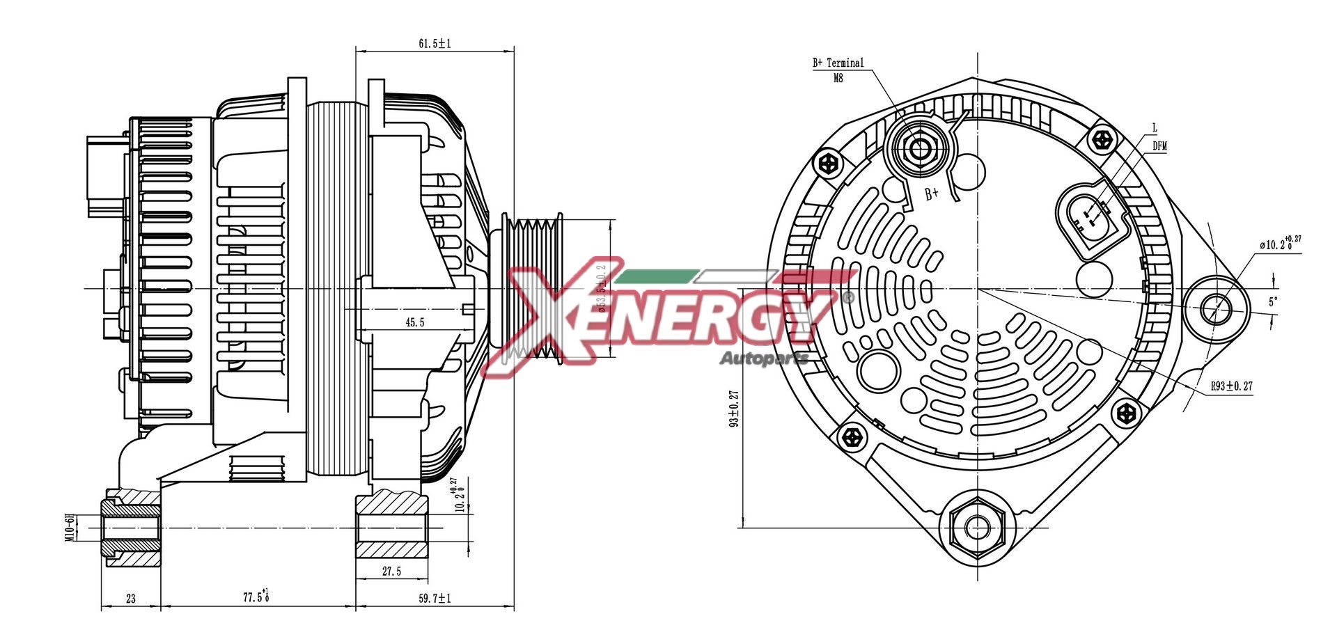 Alternatore AP XENERGY XAL16115AD