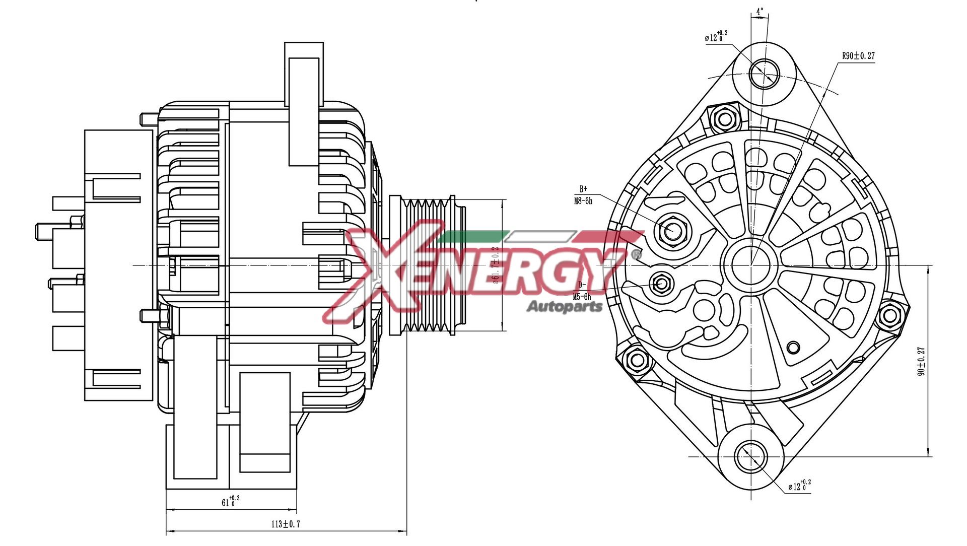 Alternatore AP XENERGY XAL16330AD