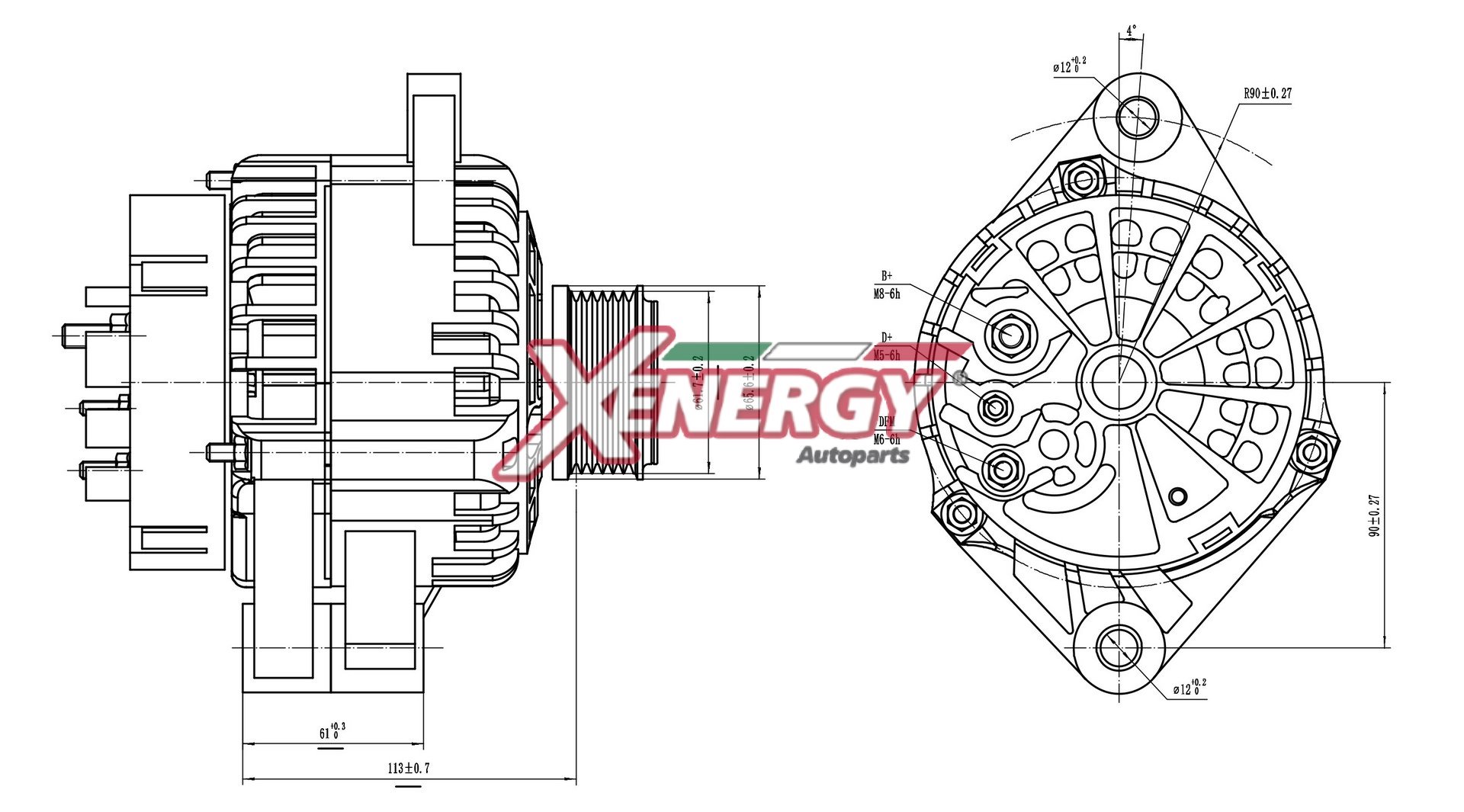 Alternatore AP XENERGY XAL16430AD