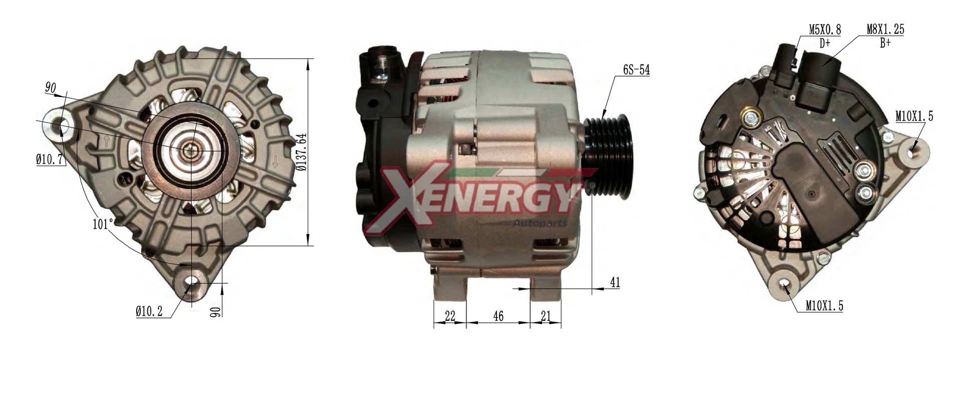Alternatore AP XENERGY XAL16515AD