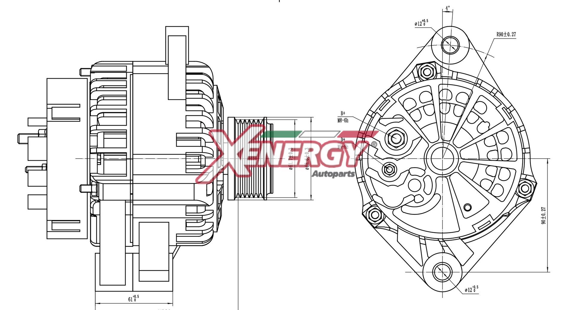 Alternatore AP XENERGY XAL16530AD