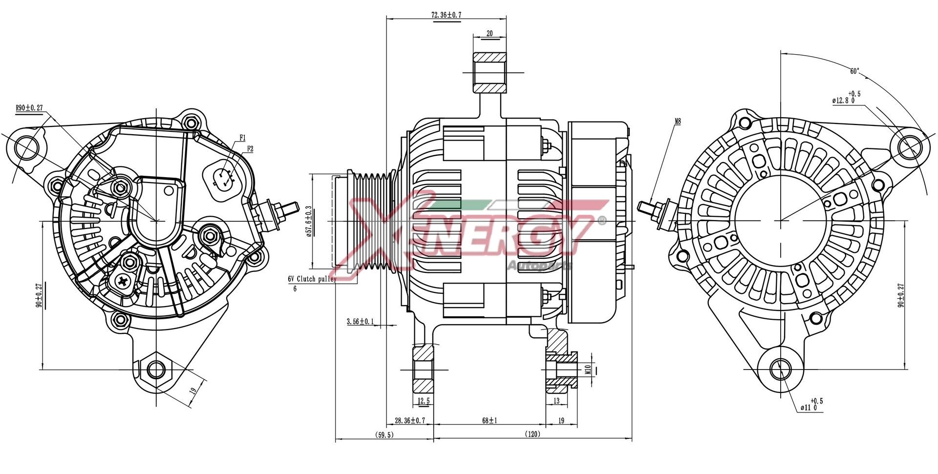 Alternatore AP XENERGY XAL17240AD