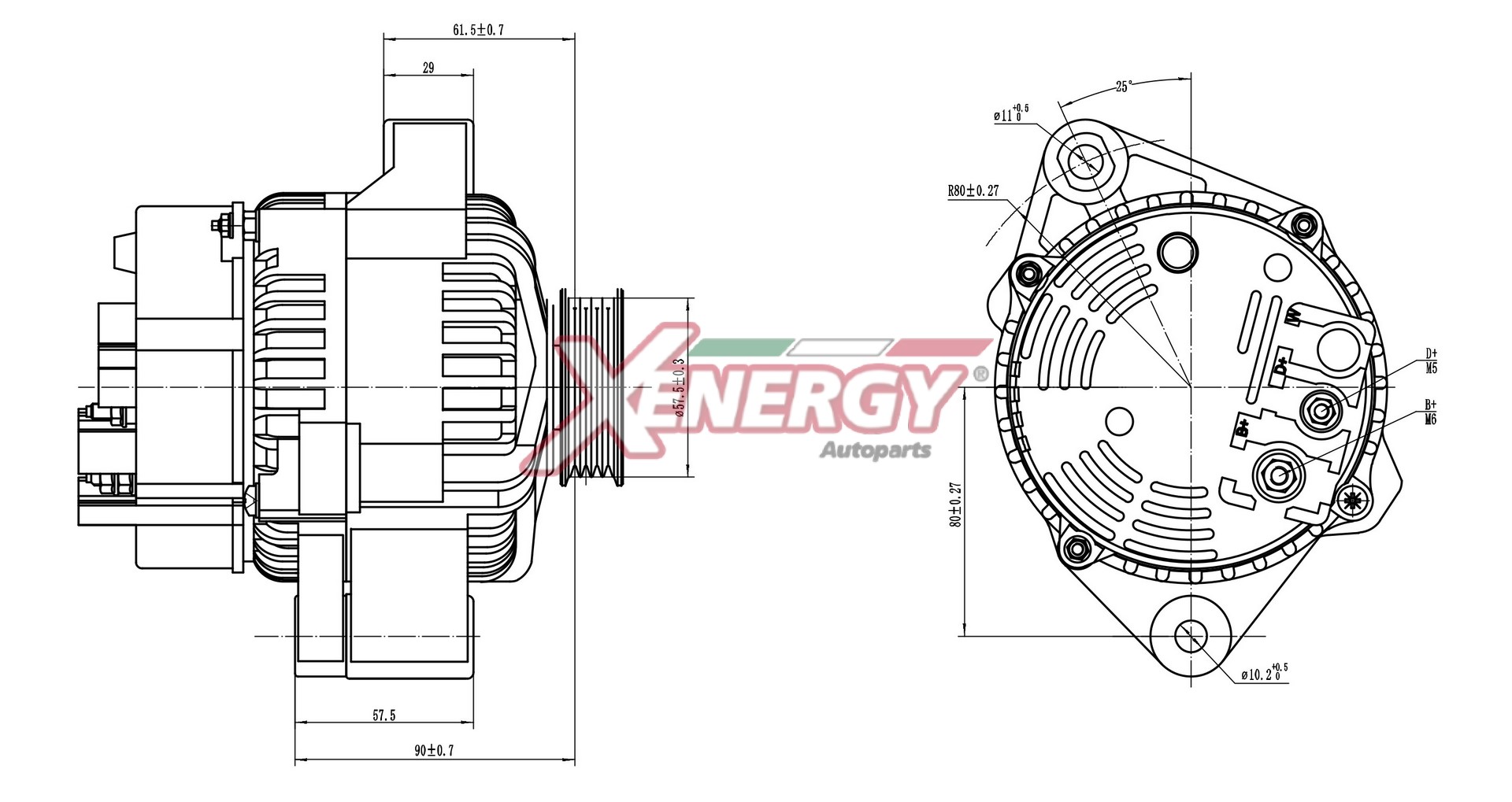 Alternatore AP XENERGY XAL17830AD