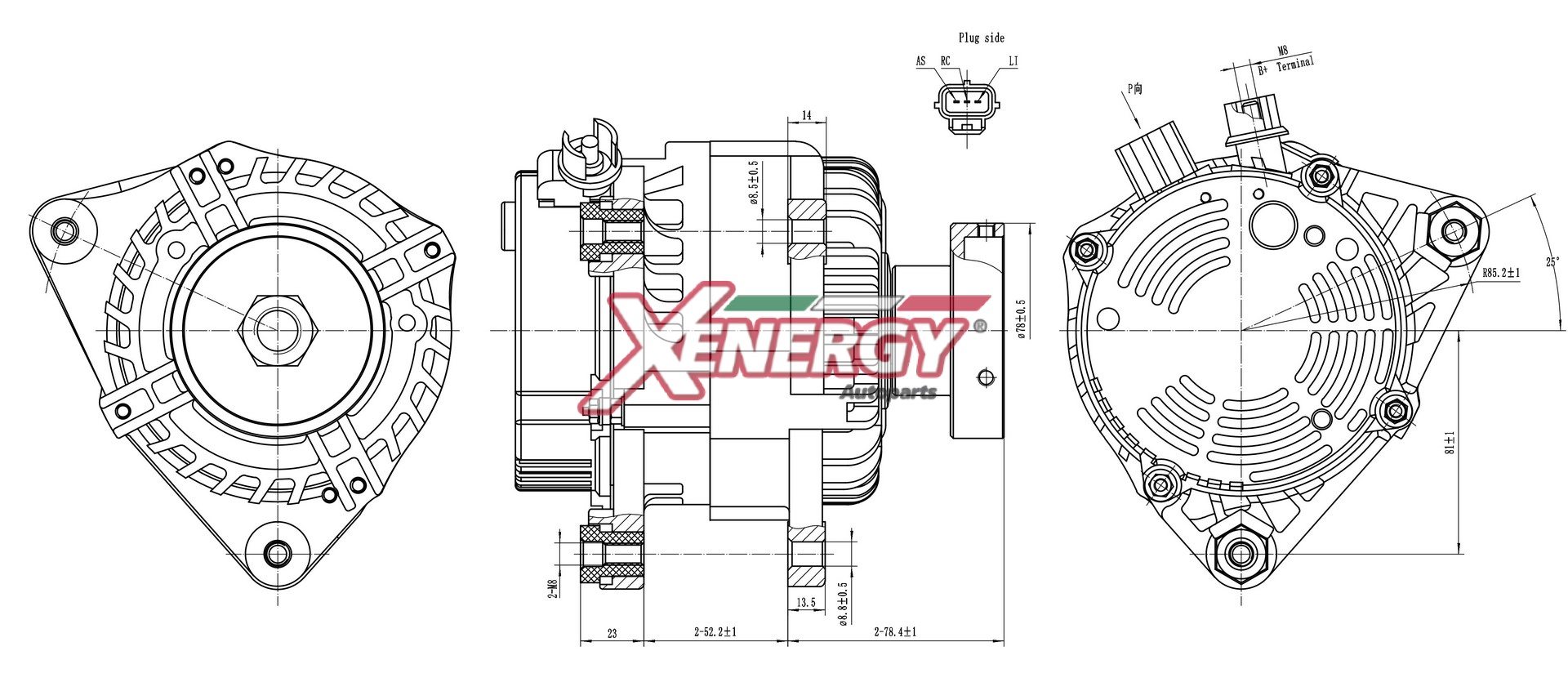 Alternatore AP XENERGY XAL18130AD
