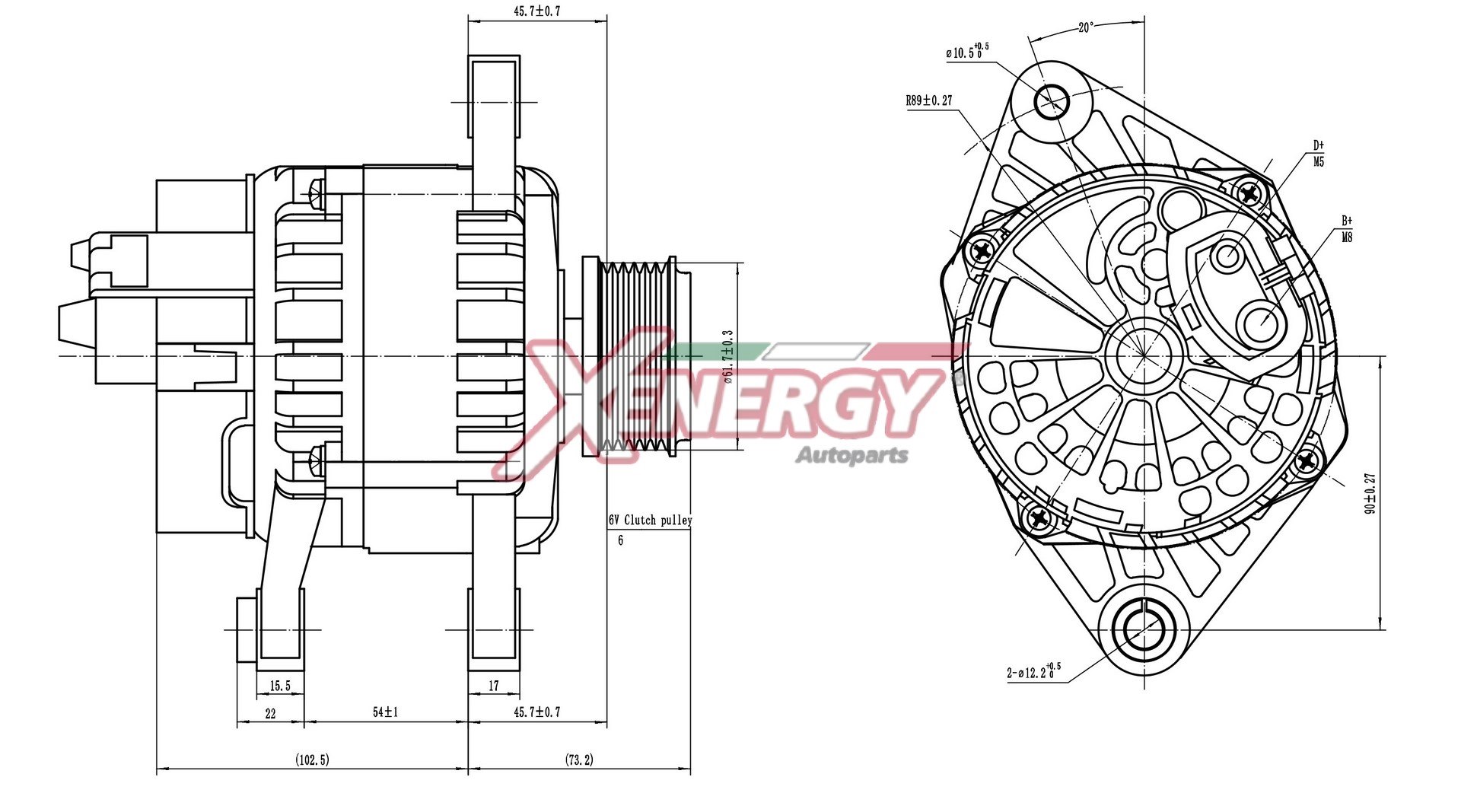 Alternatore AP XENERGY XAL18630AD