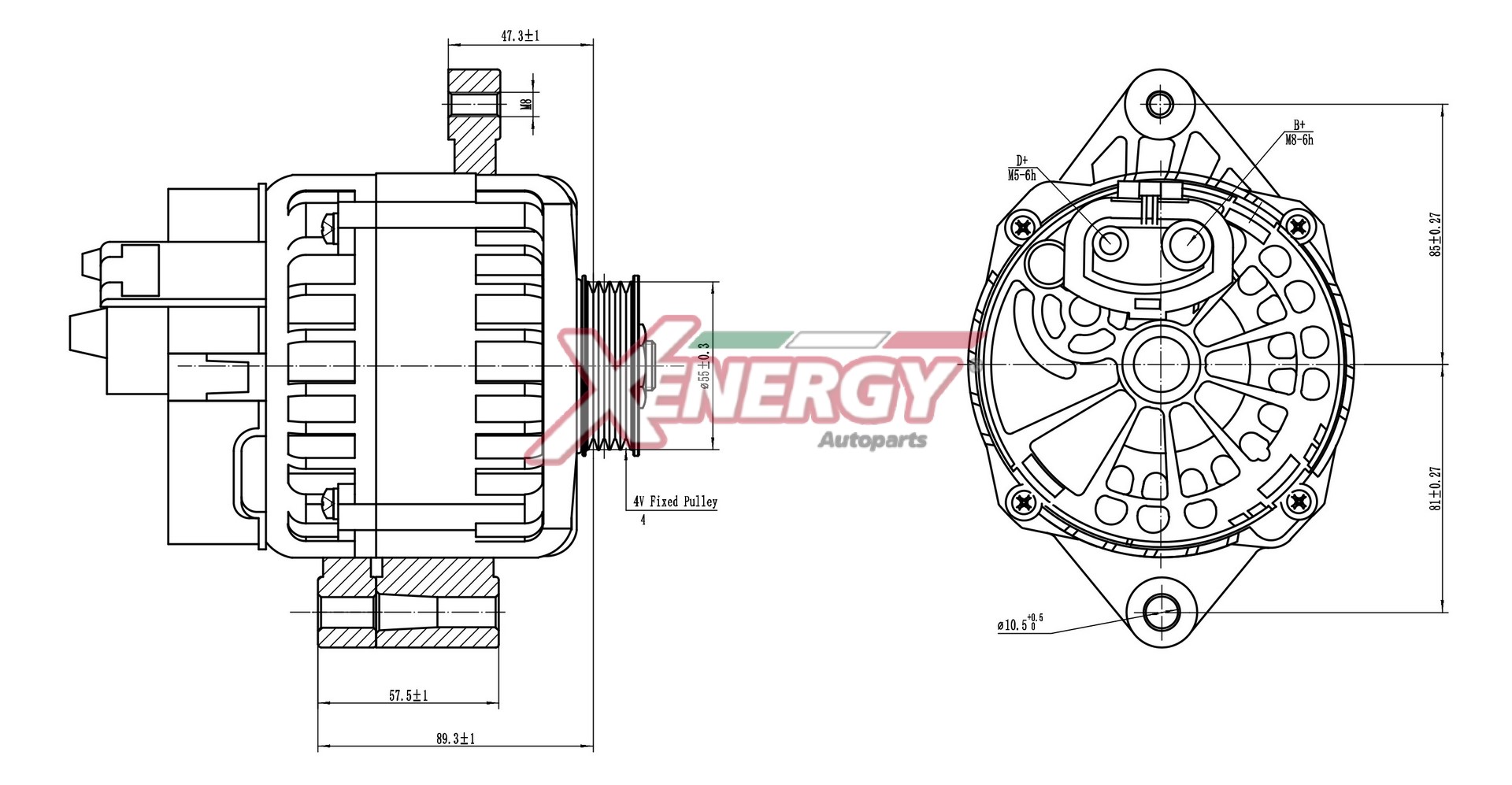 Alternatore AP XENERGY XAL19730AD