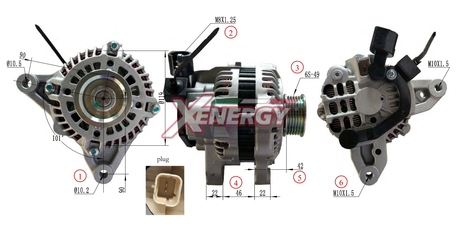 Alternatore AP XENERGY XAL20735AD