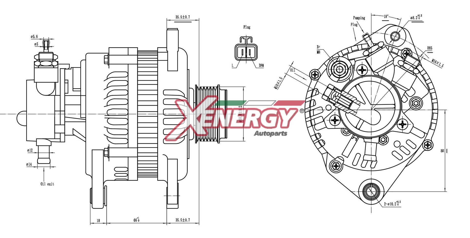 Alternatore AP XENERGY XAL20920AD