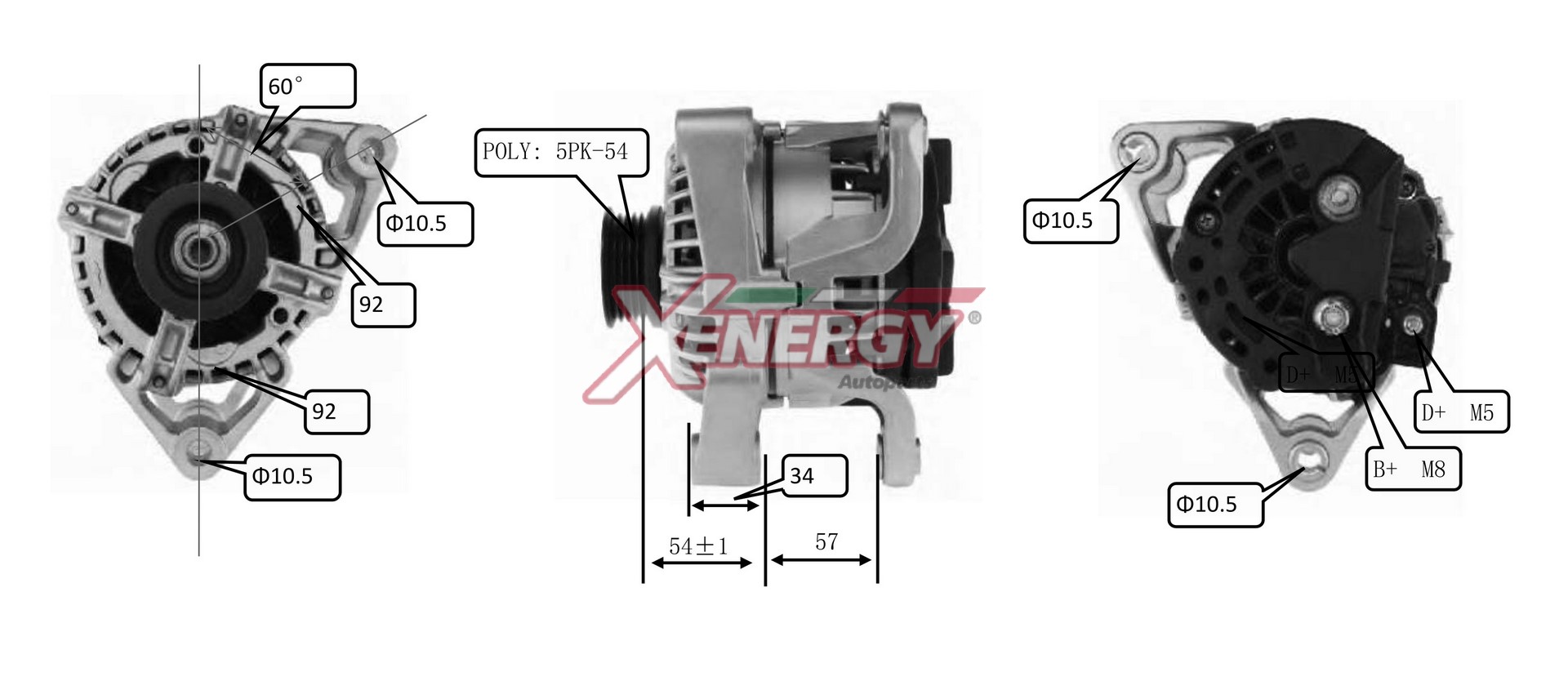 Alternatore AP XENERGY XAL22510AD